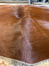 Red Brown 6.3x7.10 Large Cowhide Rug