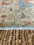 Karen Wacker 1.11x4.1 Blue Afghani Whitewashed Oushak