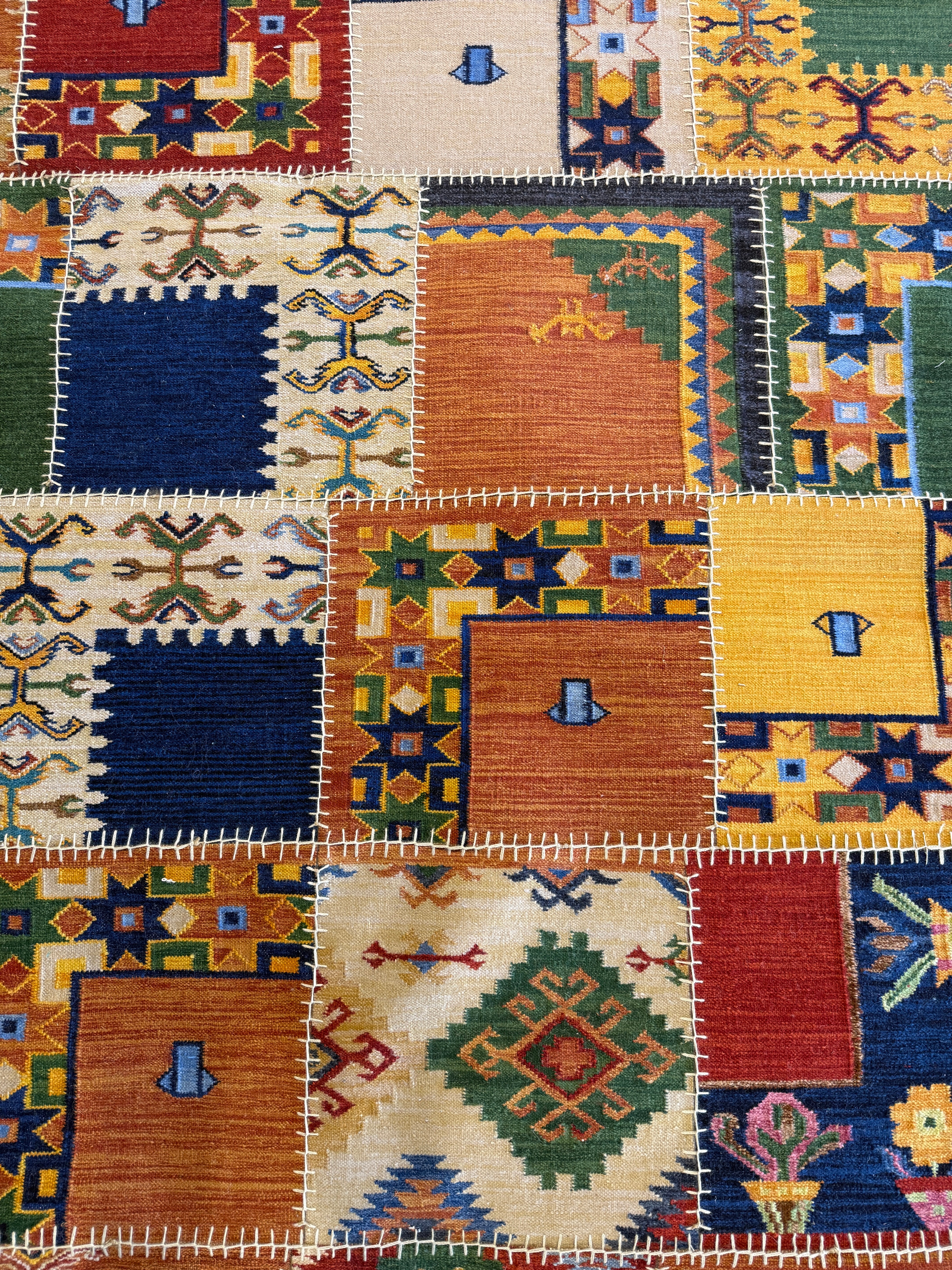 Ed Louis Waisbrot 9x14 Multi-Color Handwoven Modern Rug