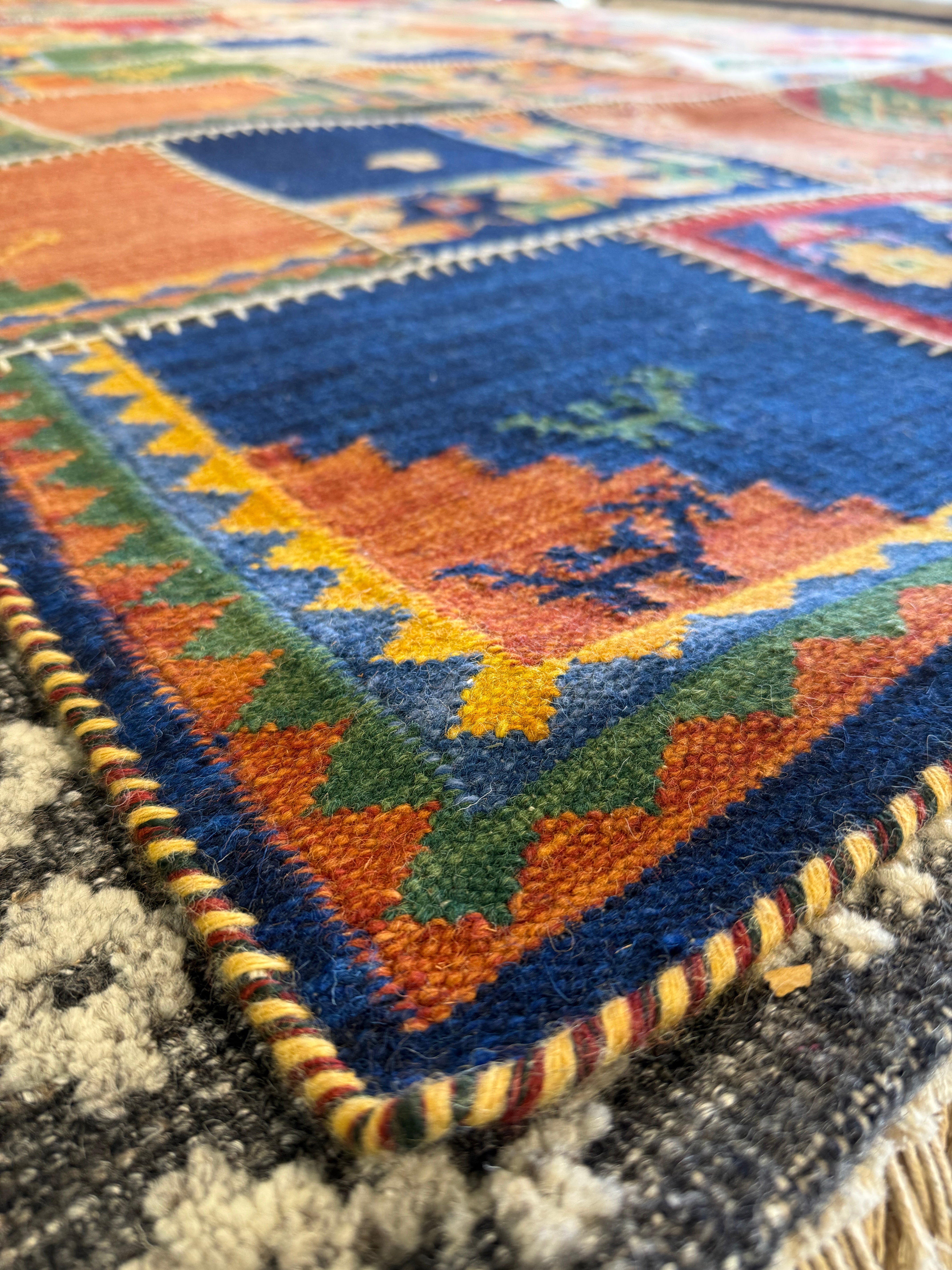 Ed Louis Waisbrot 9x14 Multi-Color Handwoven Modern Rug
