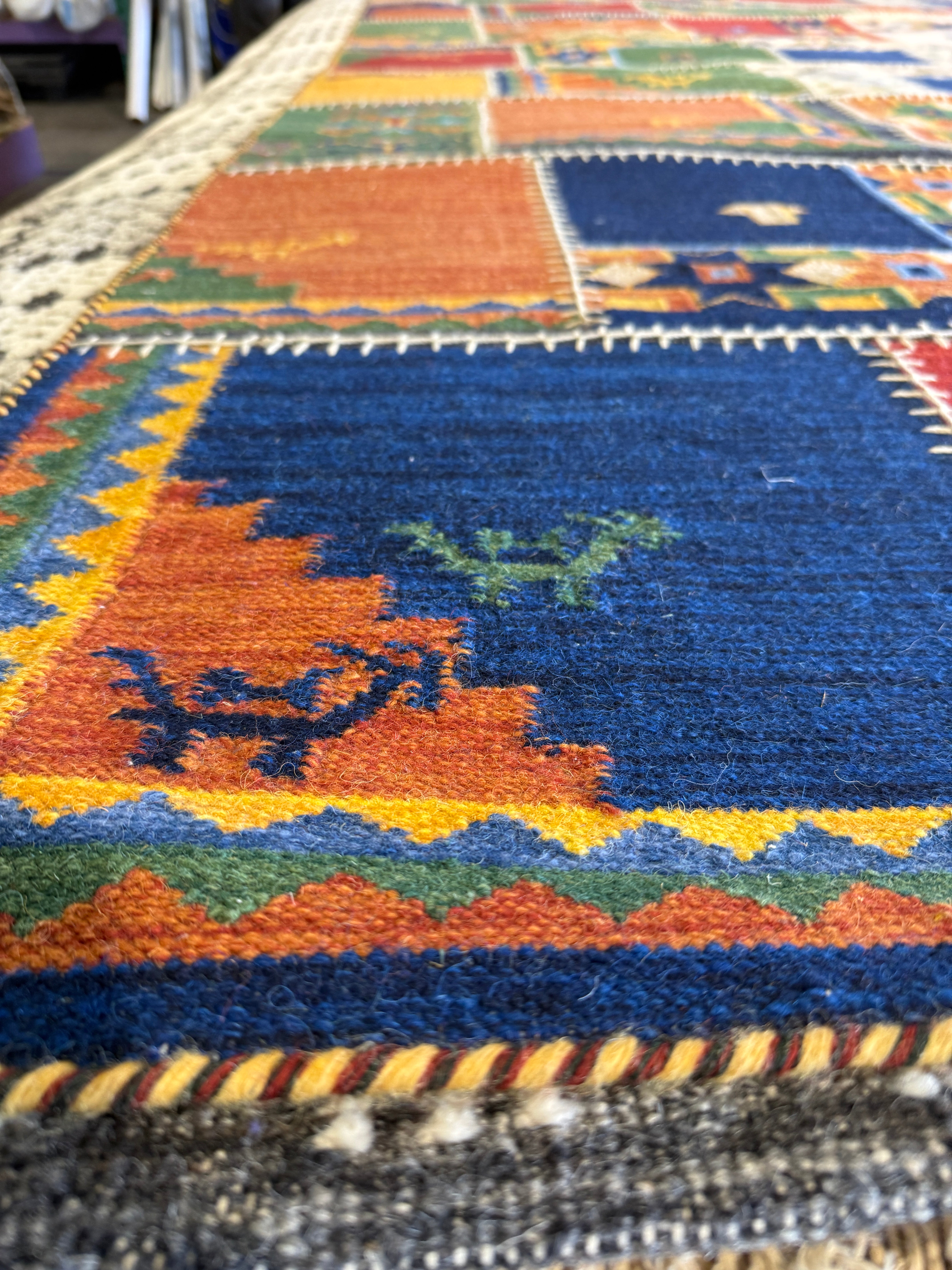 Ed Louis Waisbrot 9x14 Multi-Color Handwoven Modern Rug
