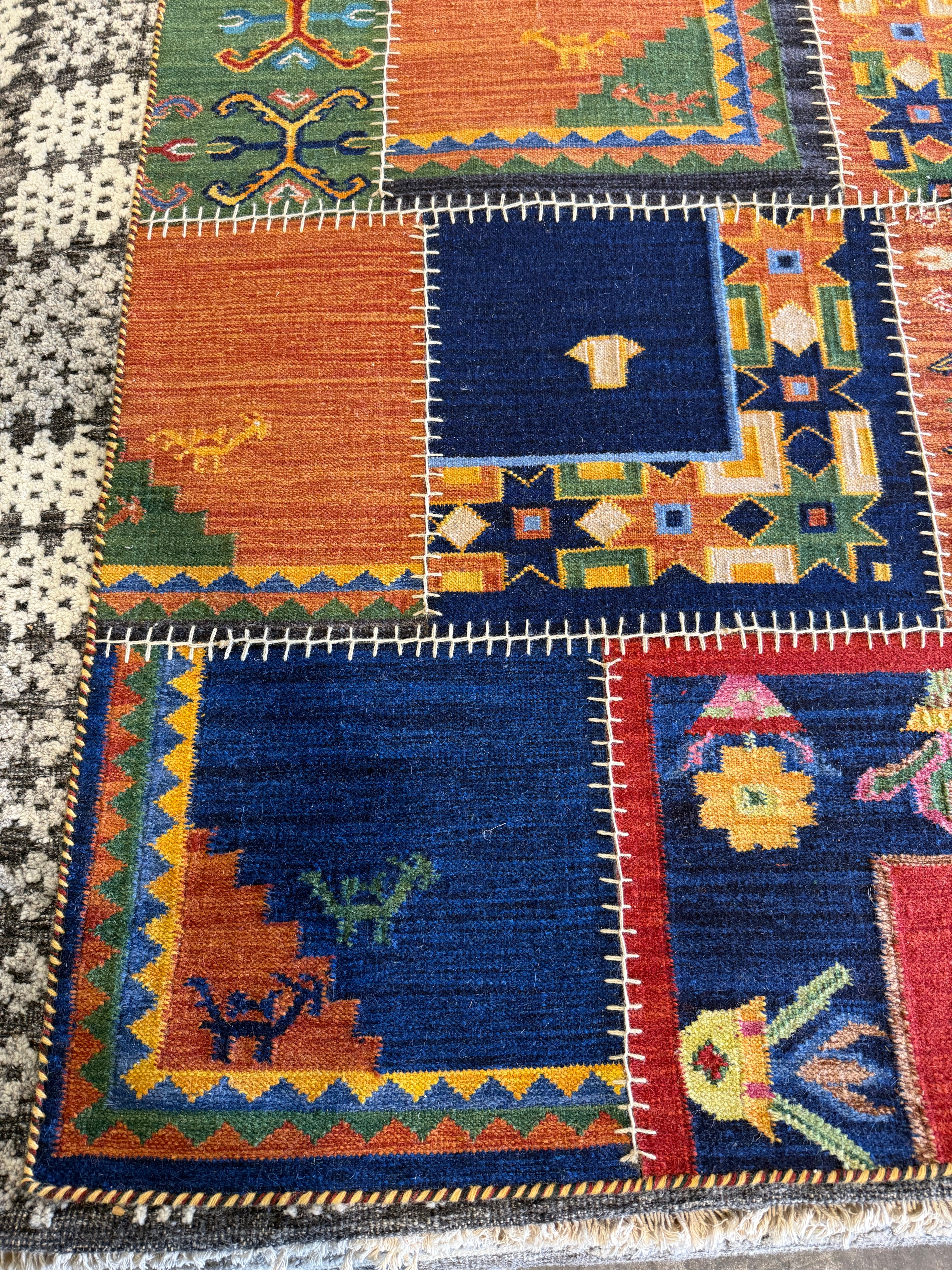 Ed Louis Waisbrot 9x14 Multi-Color Handwoven Modern Rug