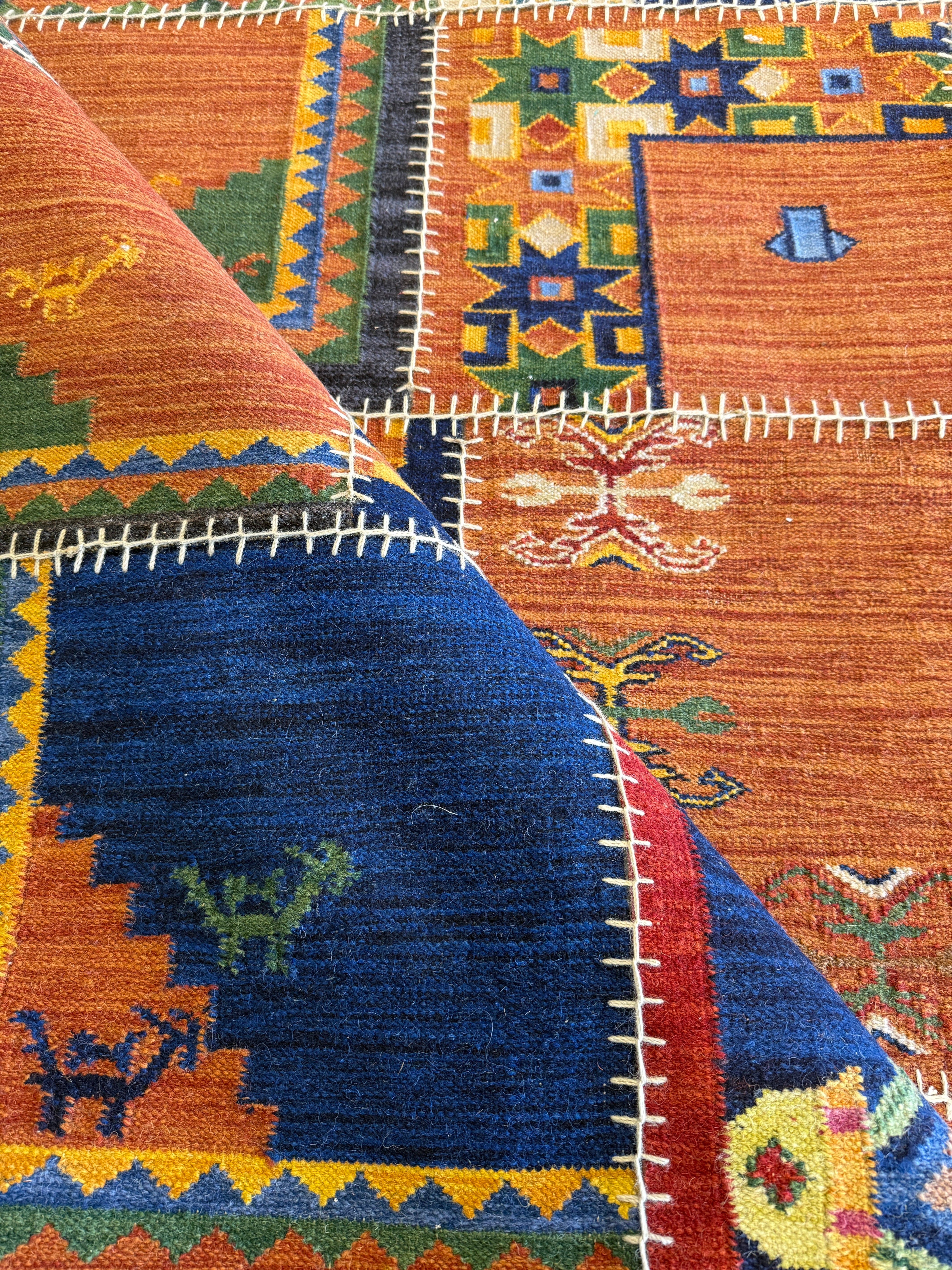 Ed Louis Waisbrot 9x14 Multi-Color Handwoven Modern Rug