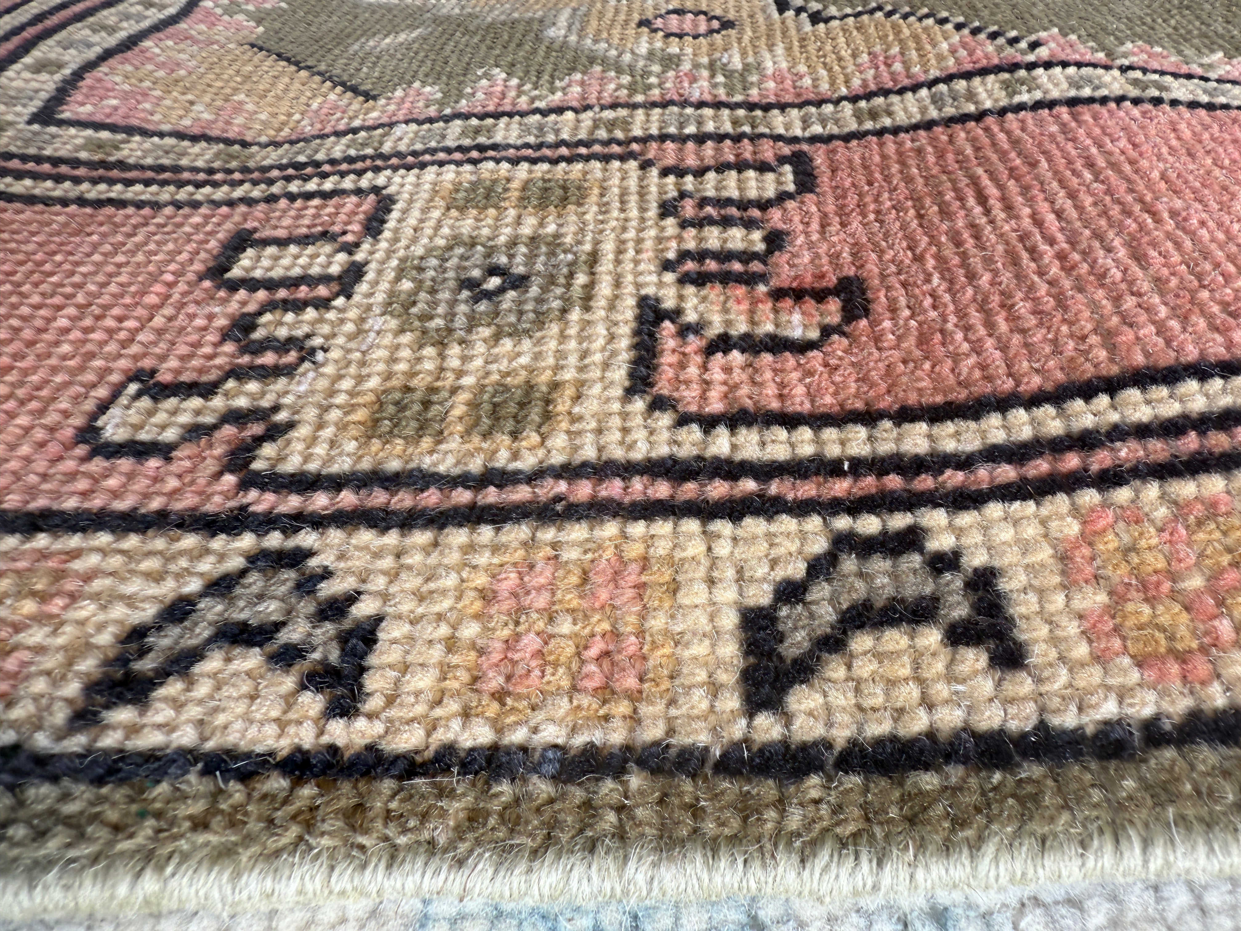 Jaden Duggar 4.2x6.2 Pink Afghani Oushak