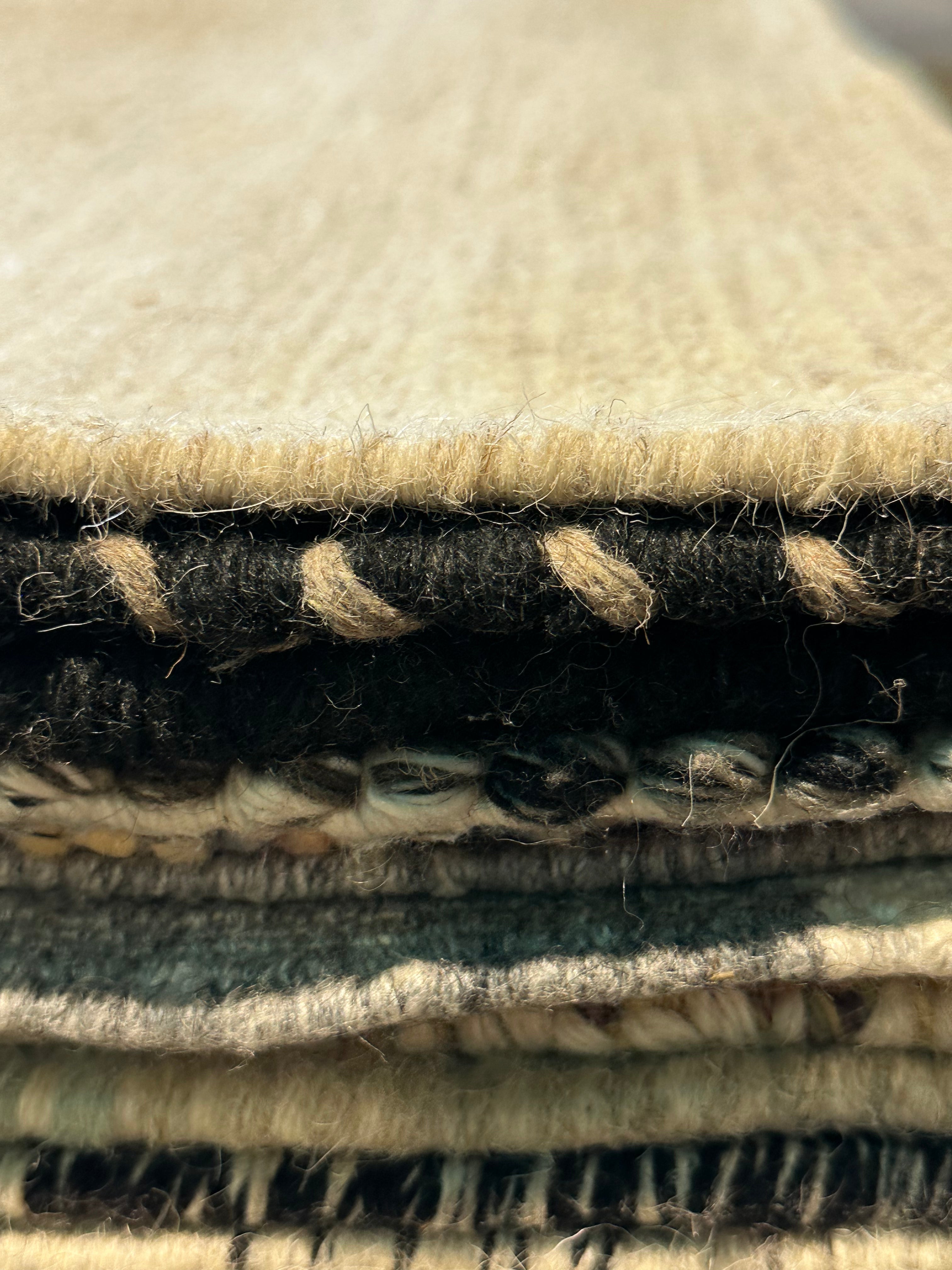 Huda 5.6x7.6 Handwoven Durrie Ivory