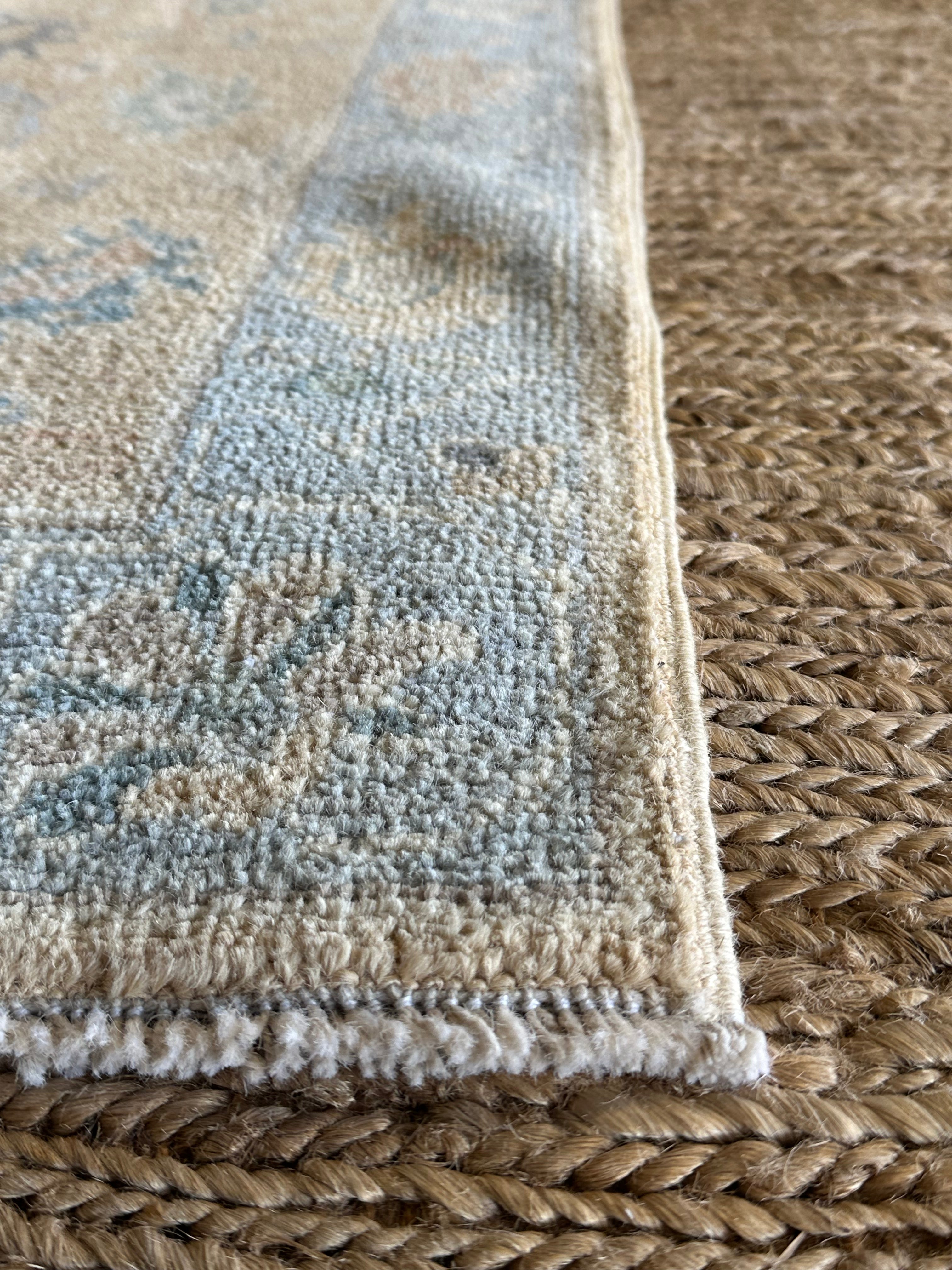 Tami 2.1x3.1 Blue Afghani Whitewashed Oushak