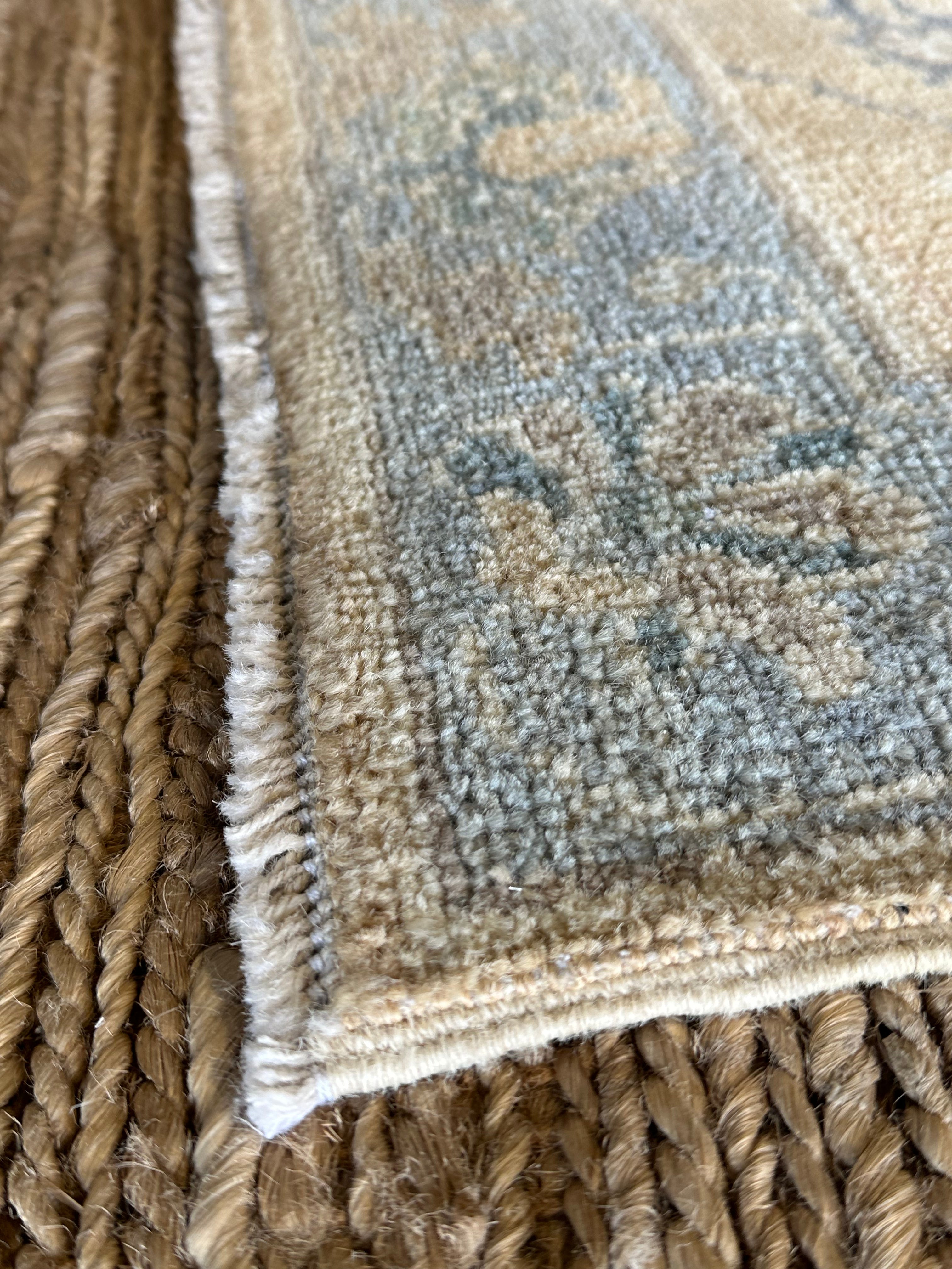 Tami 2.1x3.1 Blue Afghani Whitewashed Oushak
