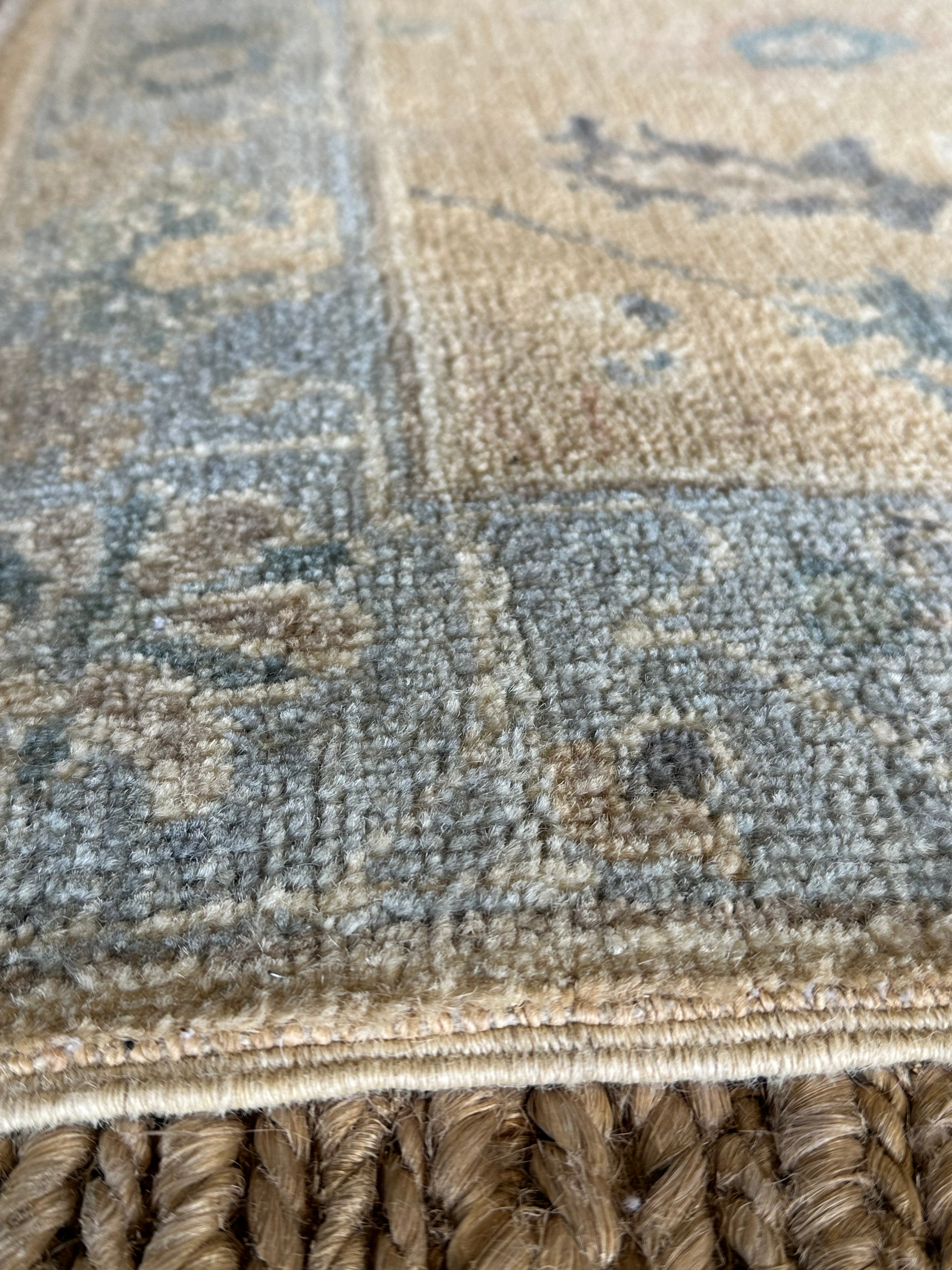 Tami 2.1x3.1 Blue Afghani Whitewashed Oushak