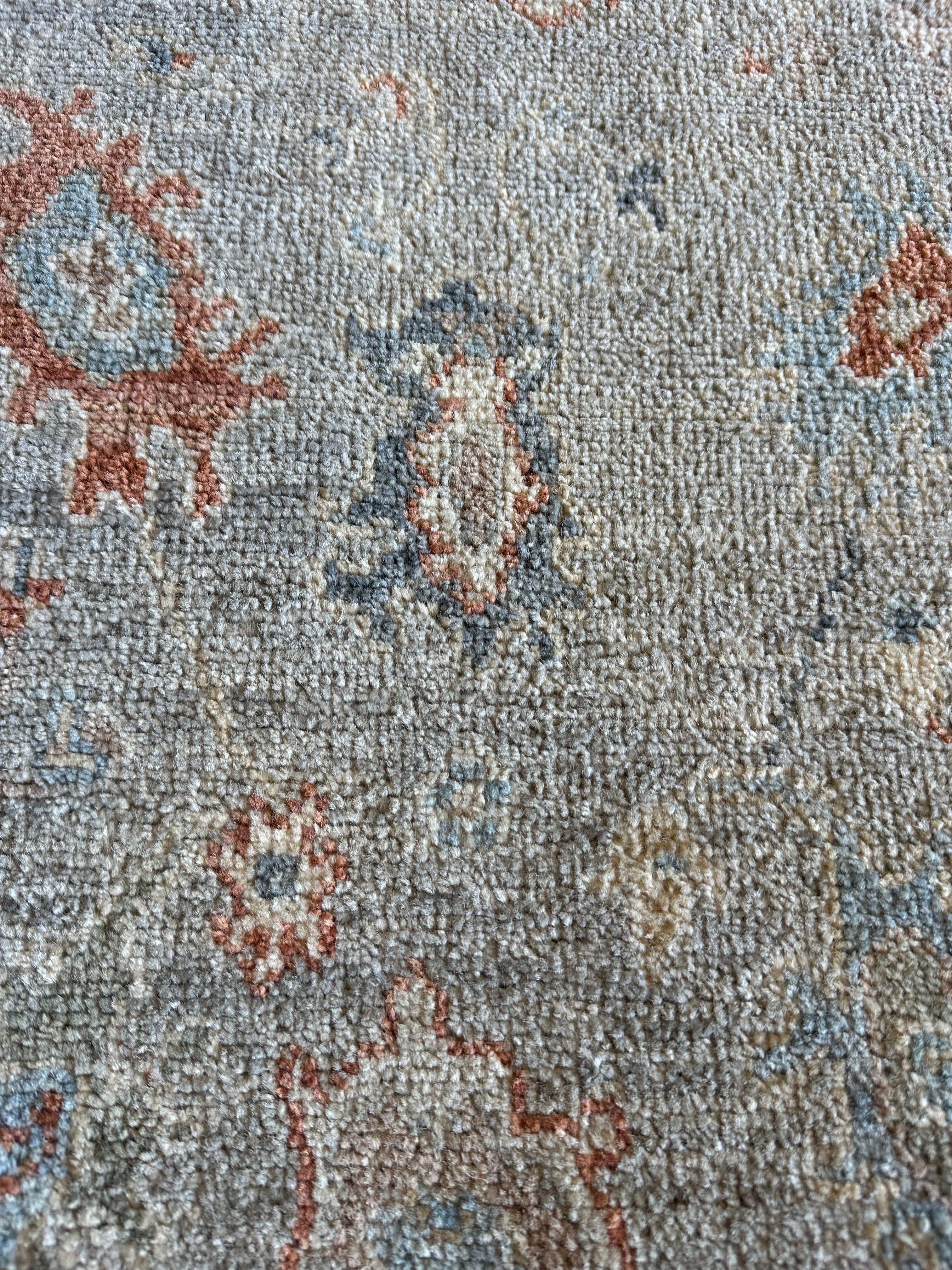 Jill Wagner 2.1x3.11 Blue Afghani Whitewashed Oushak