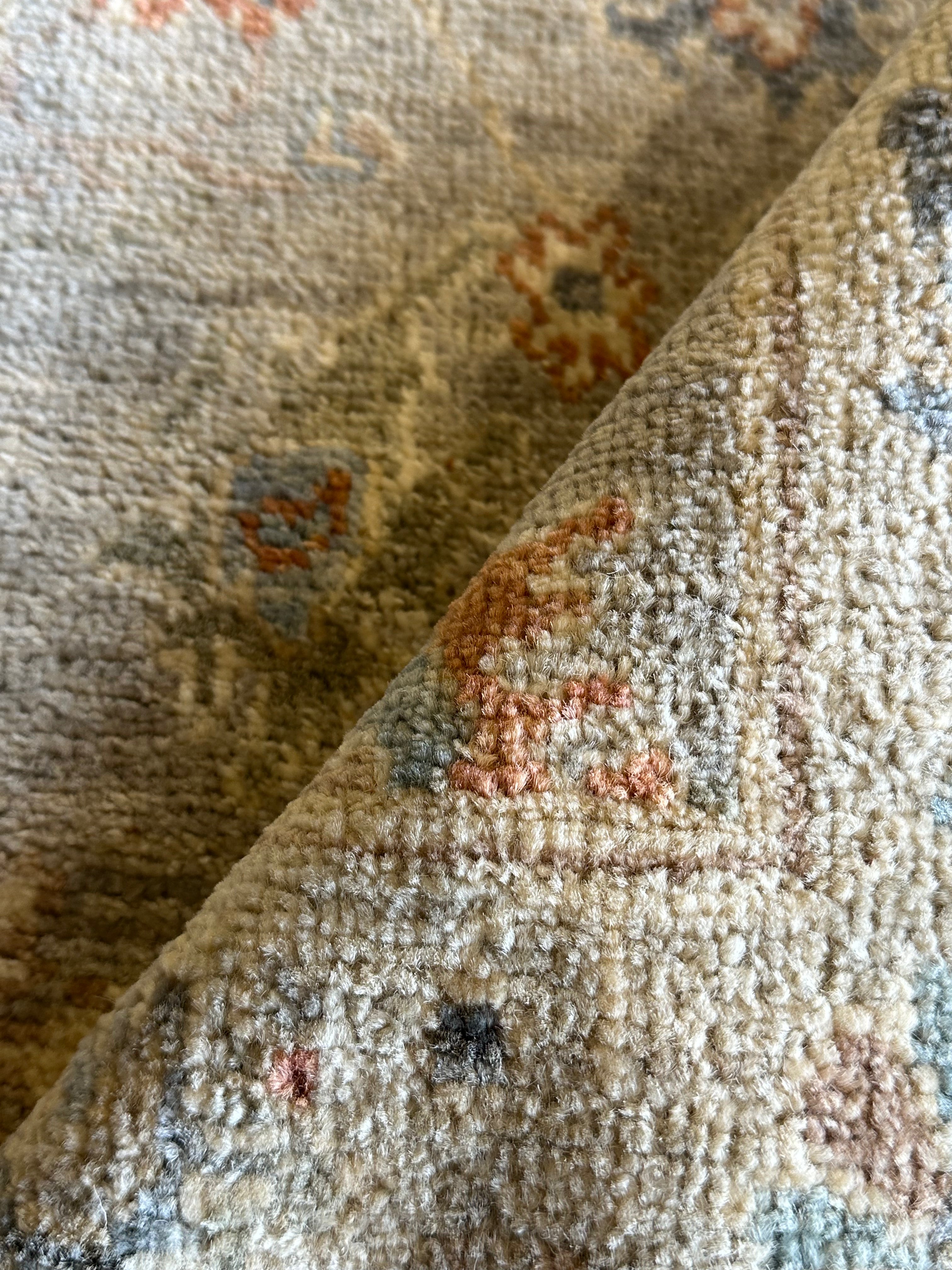 Jill Wagner 2.1x3.11 Blue Afghani Whitewashed Oushak