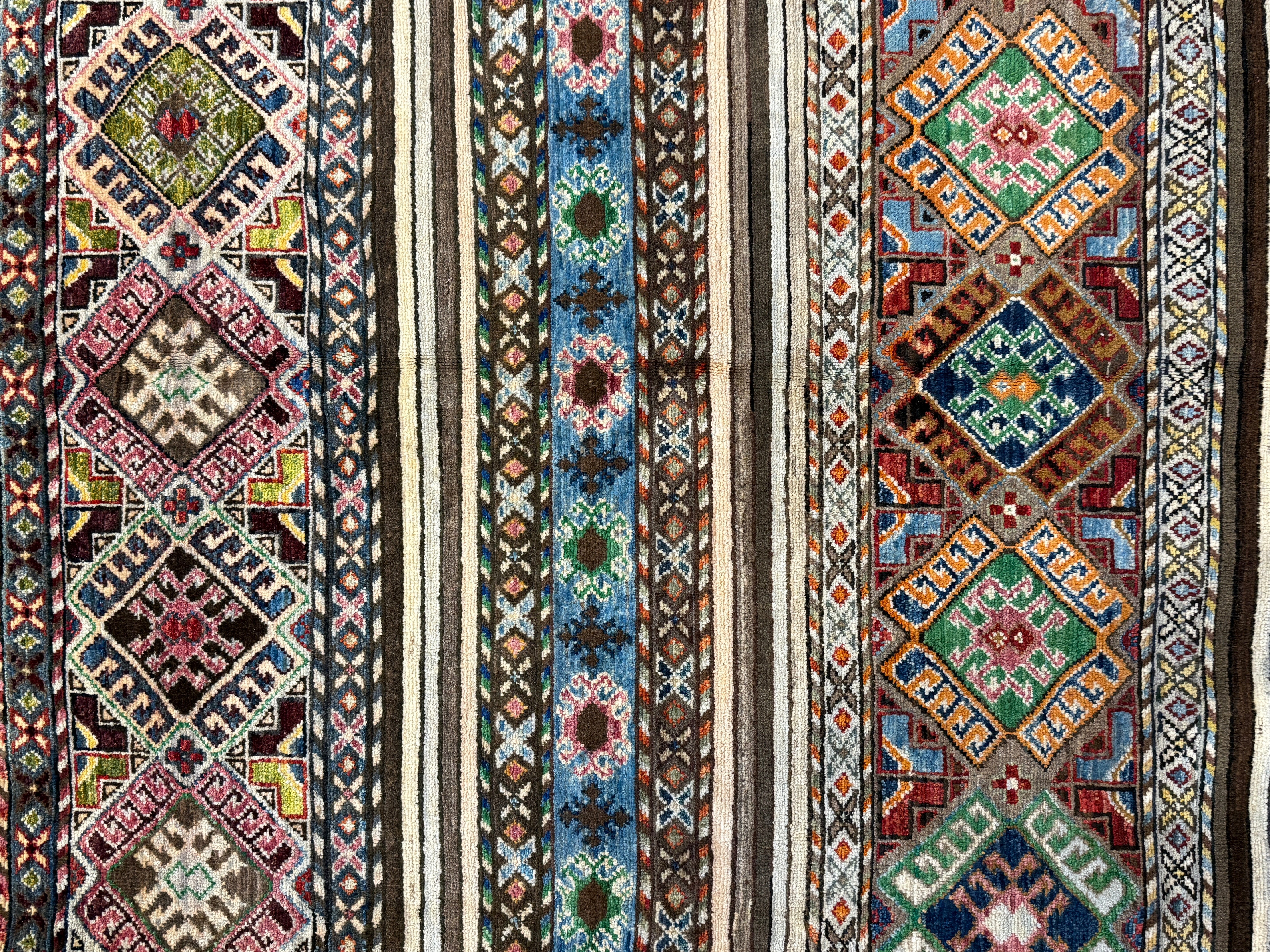 Catherine Marshall 6.10x9.9 Multi-Color Afghani Chobi