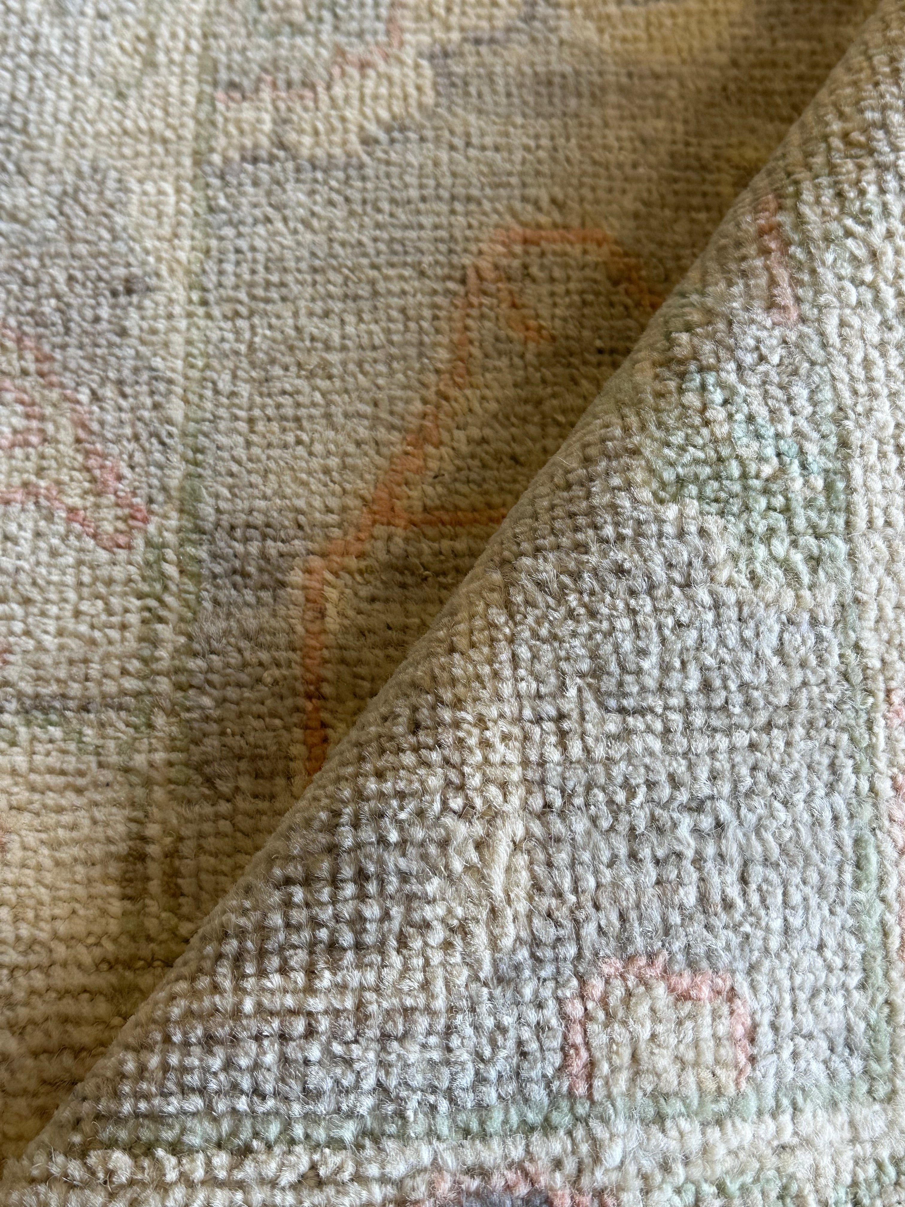 Ellie Kim 2x3 Blue Afghani Whitewashed Oushak