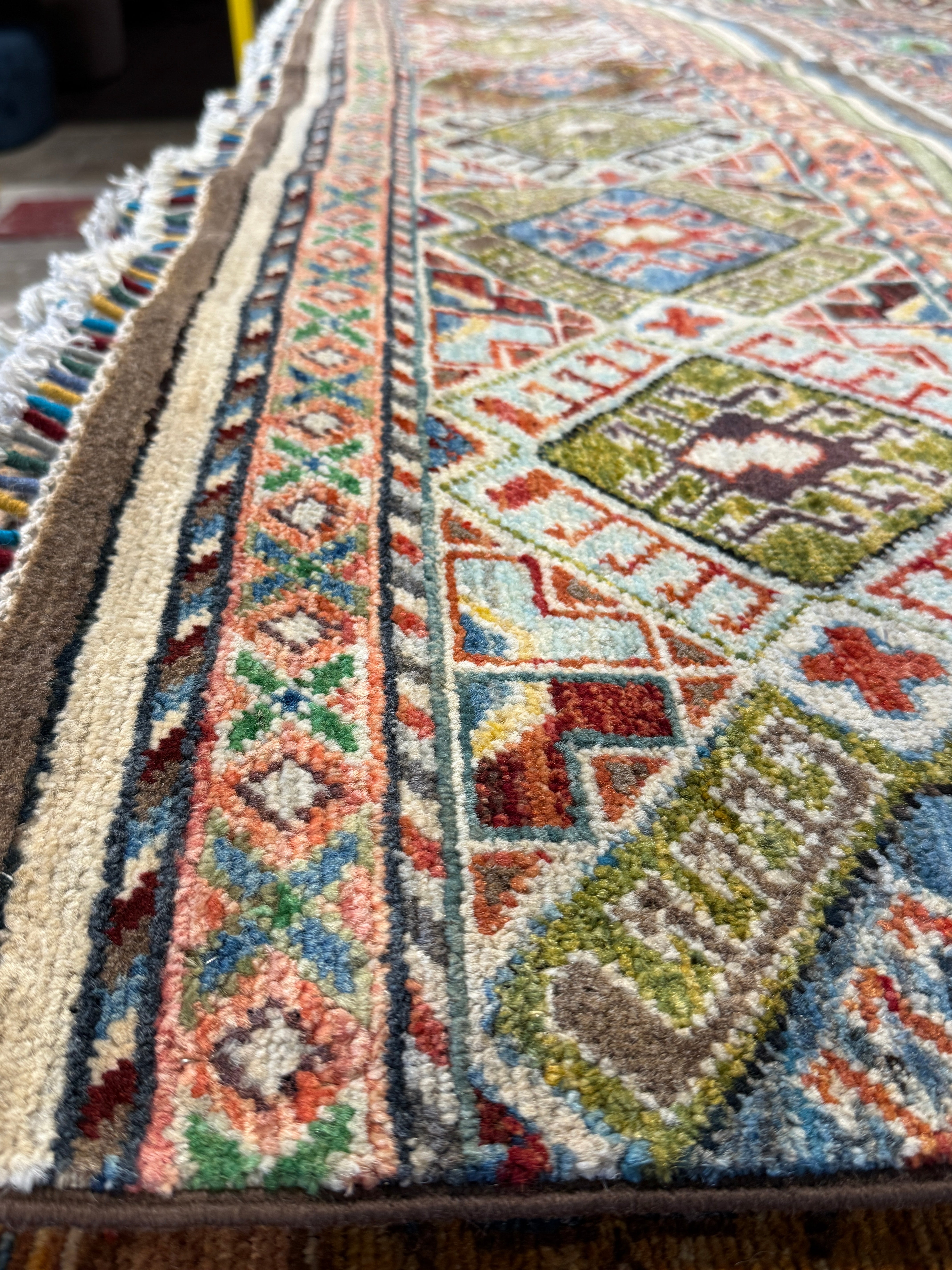 Catherine Marshall 6.10x9.9 Multi-Color Afghani Chobi