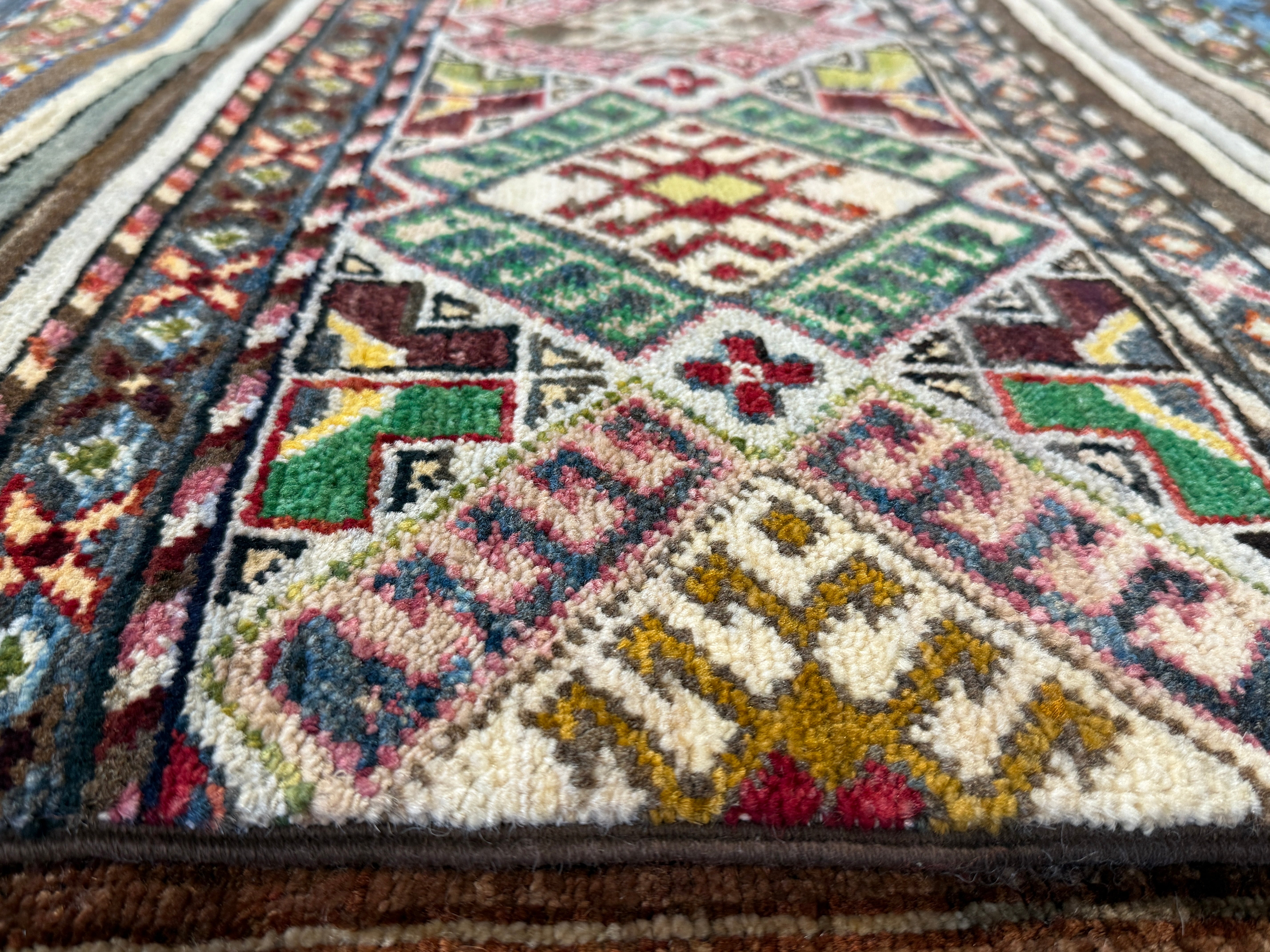 Catherine Marshall 6.10x9.9 Multi-Color Afghani Chobi