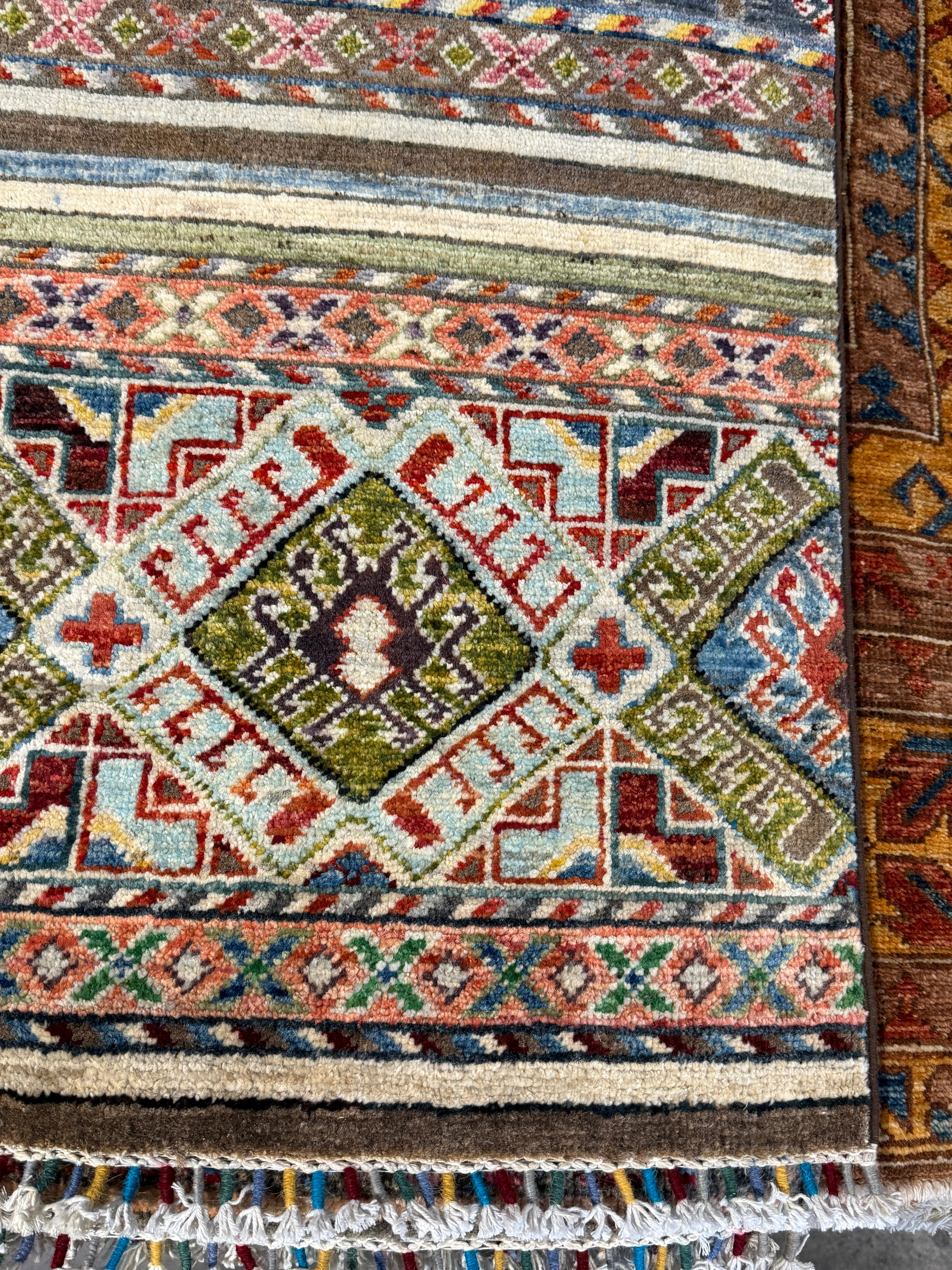 Catherine Marshall 6.10x9.9 Multi-Color Afghani Chobi