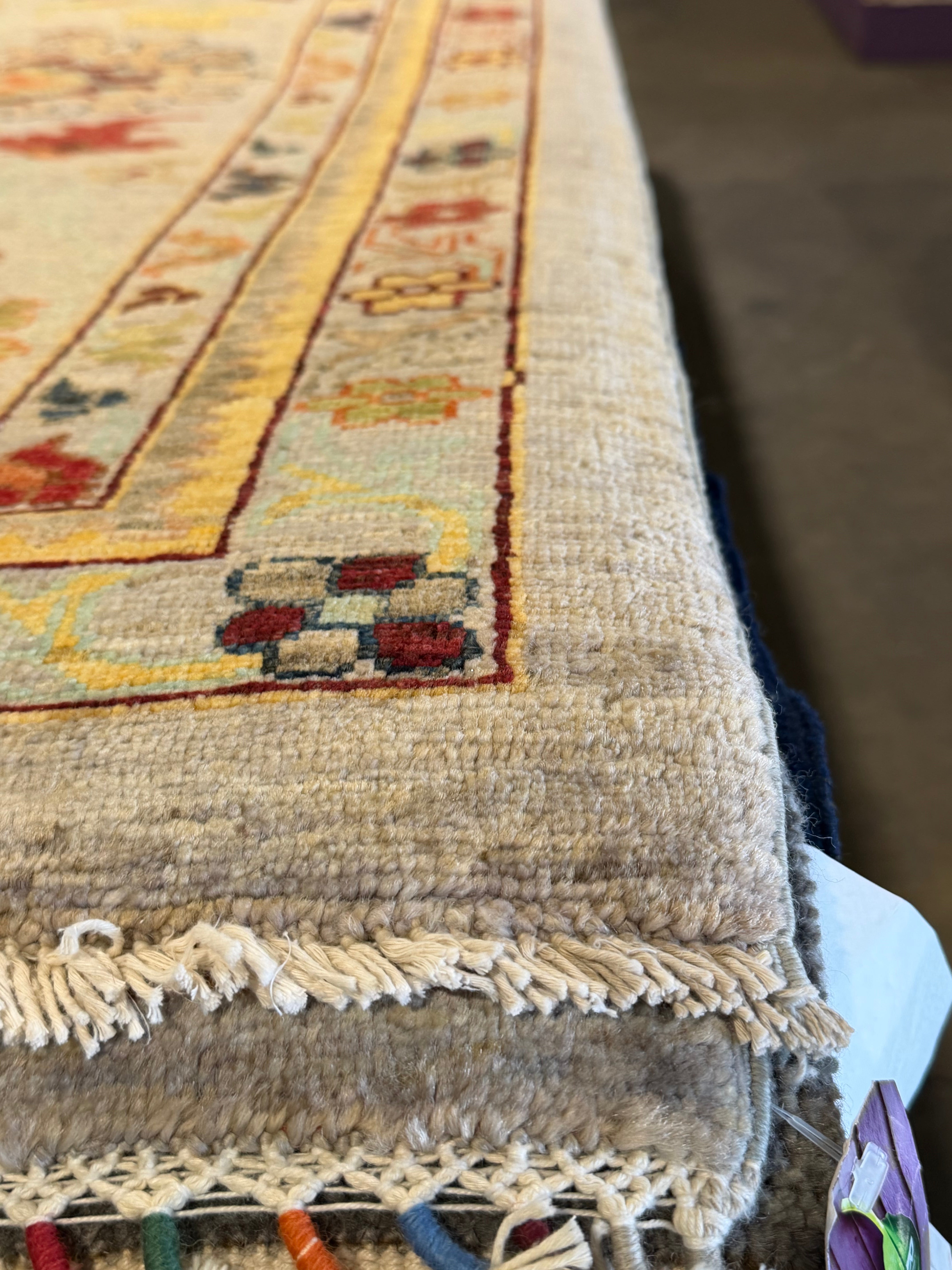 Nicole Abellera 9.4x12 Silver Afghani Sultani Rug