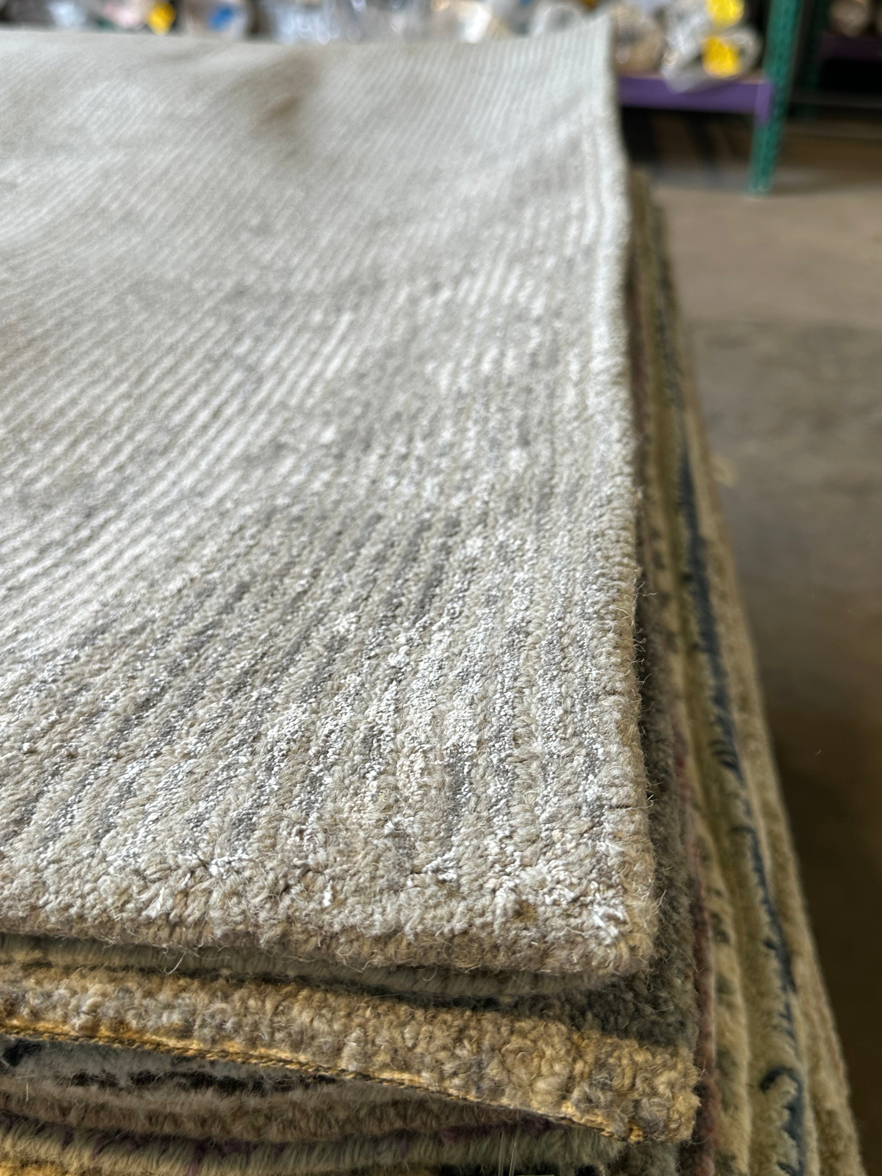 Jessica Dinnage Grey Beige Hand-Tufted Rug CLEARANCE