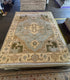 Alexa Hampton Blue and Ivory Hand-Knotted Oushak Rug 8x10