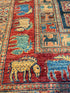 Nina Ali 6.4x9.8 Red Afghani Animal Rug
