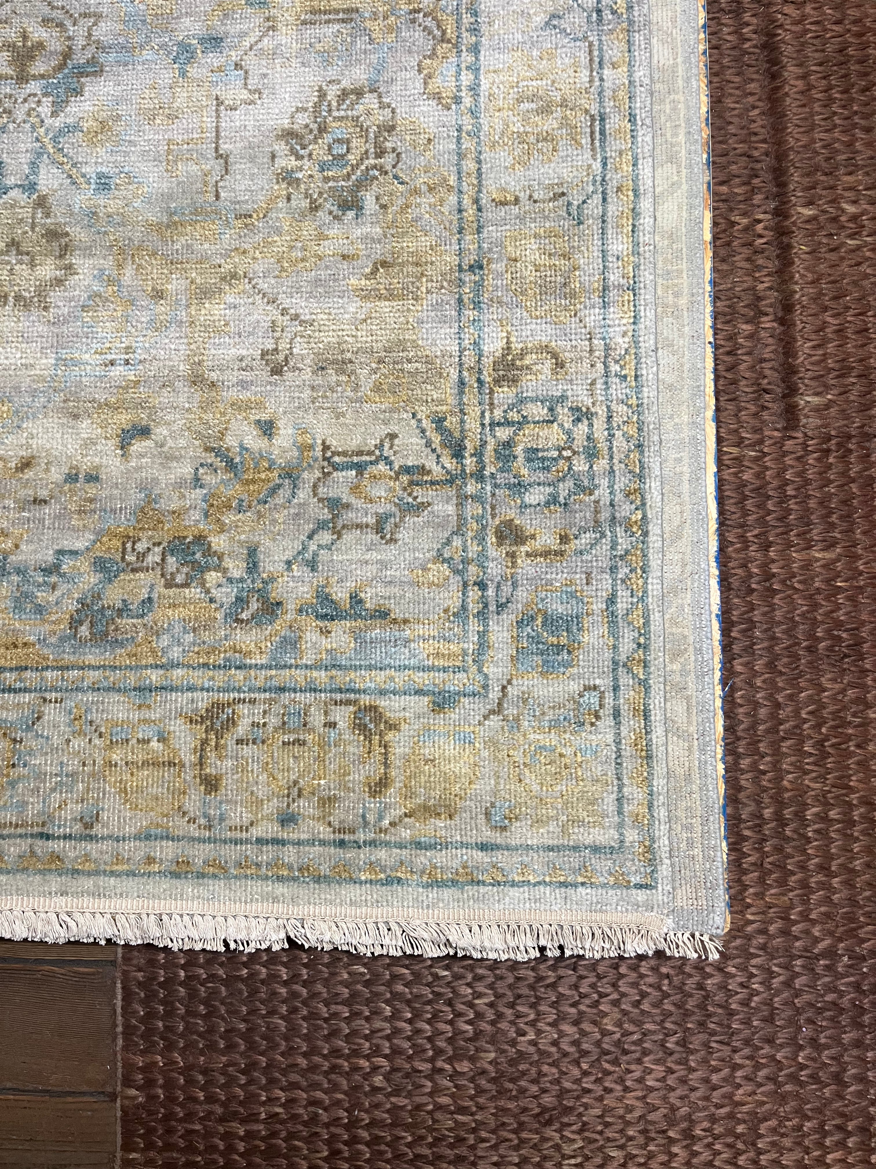 Edenboro 5x8 Beige Hand-Knotted Oushak Rug | Banana Manor Rug Company