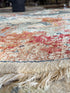 Meaghan Gillenwater 9.9x10 Cream and Red Afghani Mamluk Rug