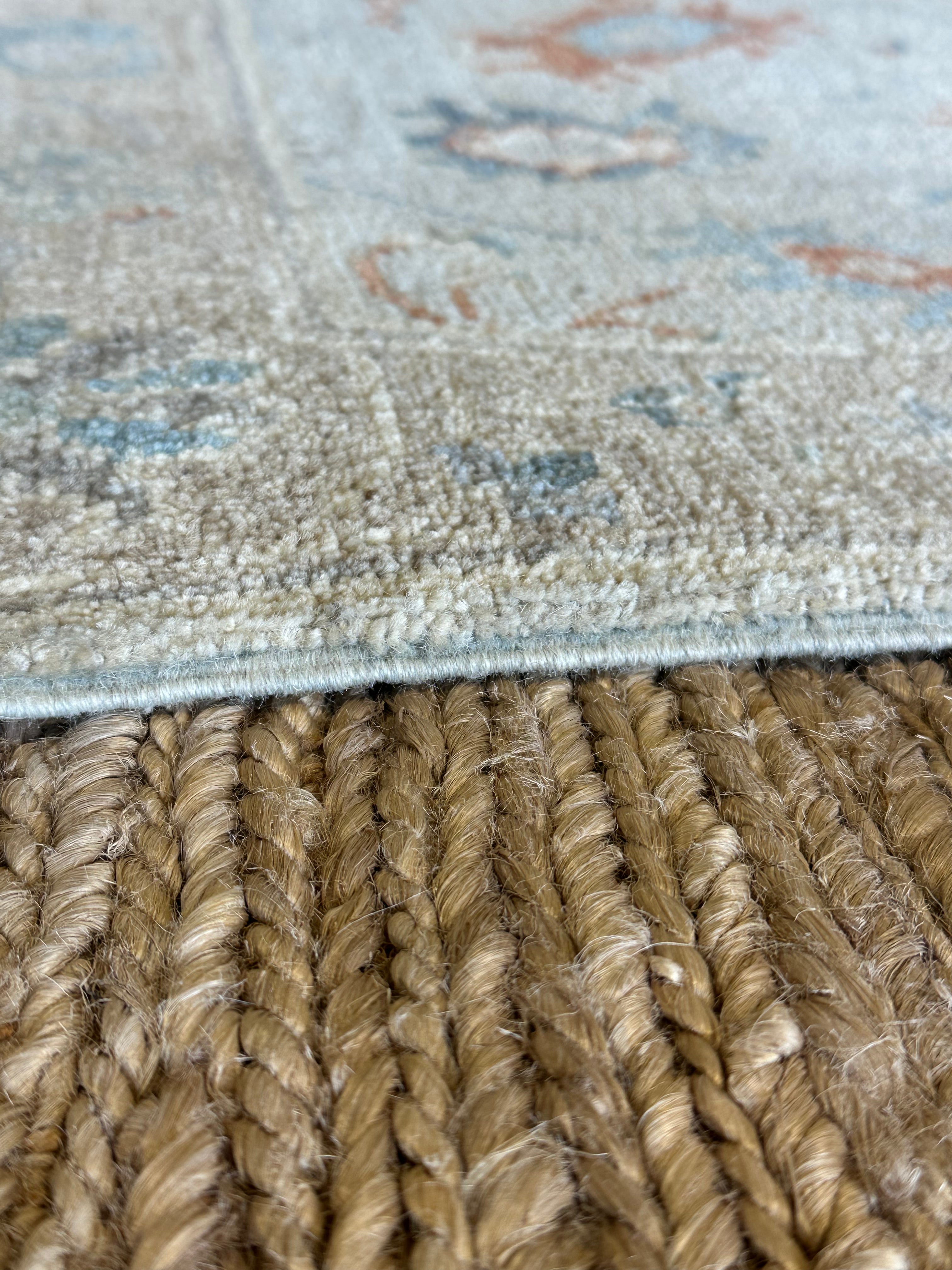 Rose Pond 2.1x3.1 Cream Afghani Whitewashed Oushak