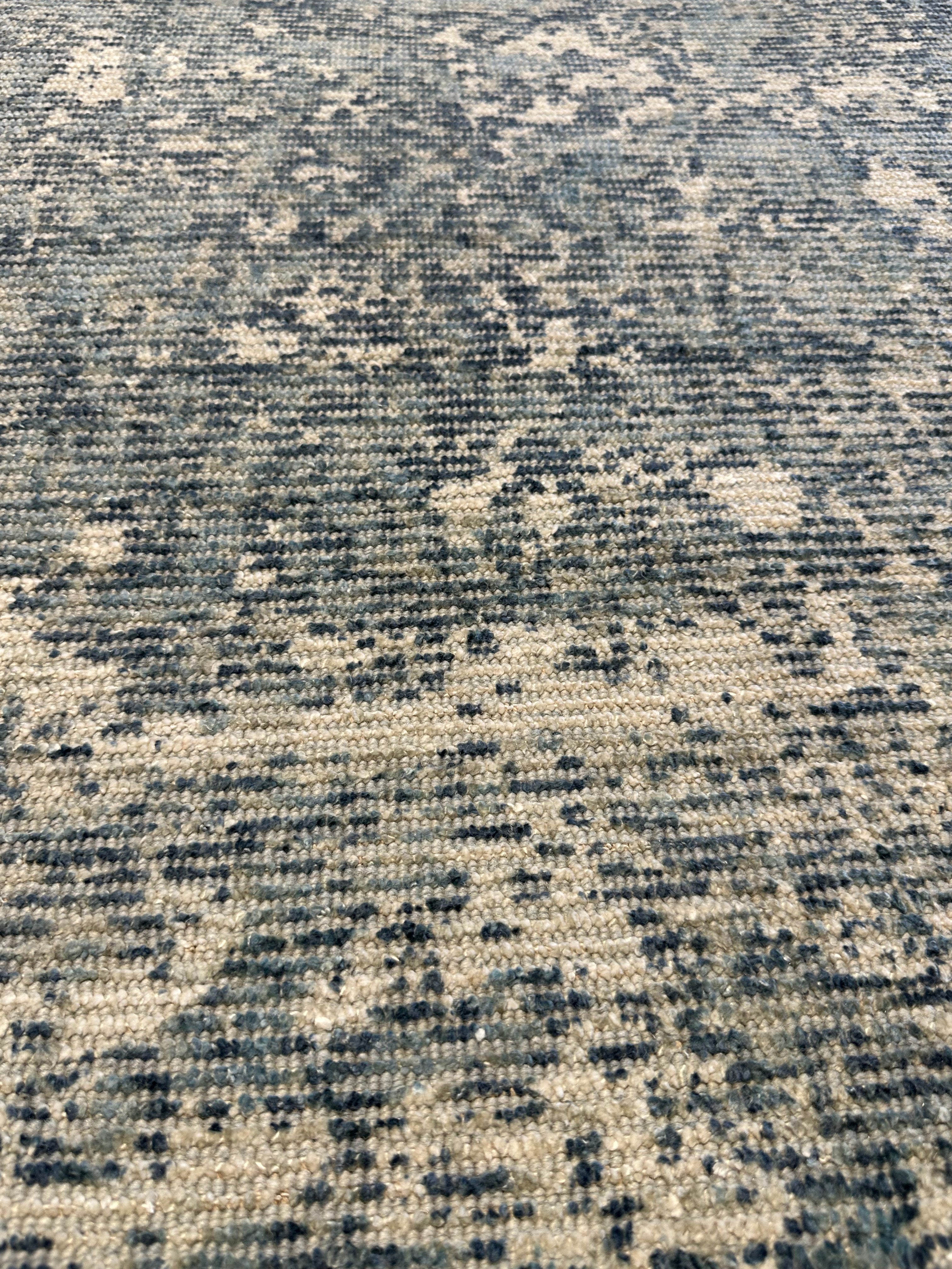 Cole 5x7.9 Hand-Knotted Grey Printed