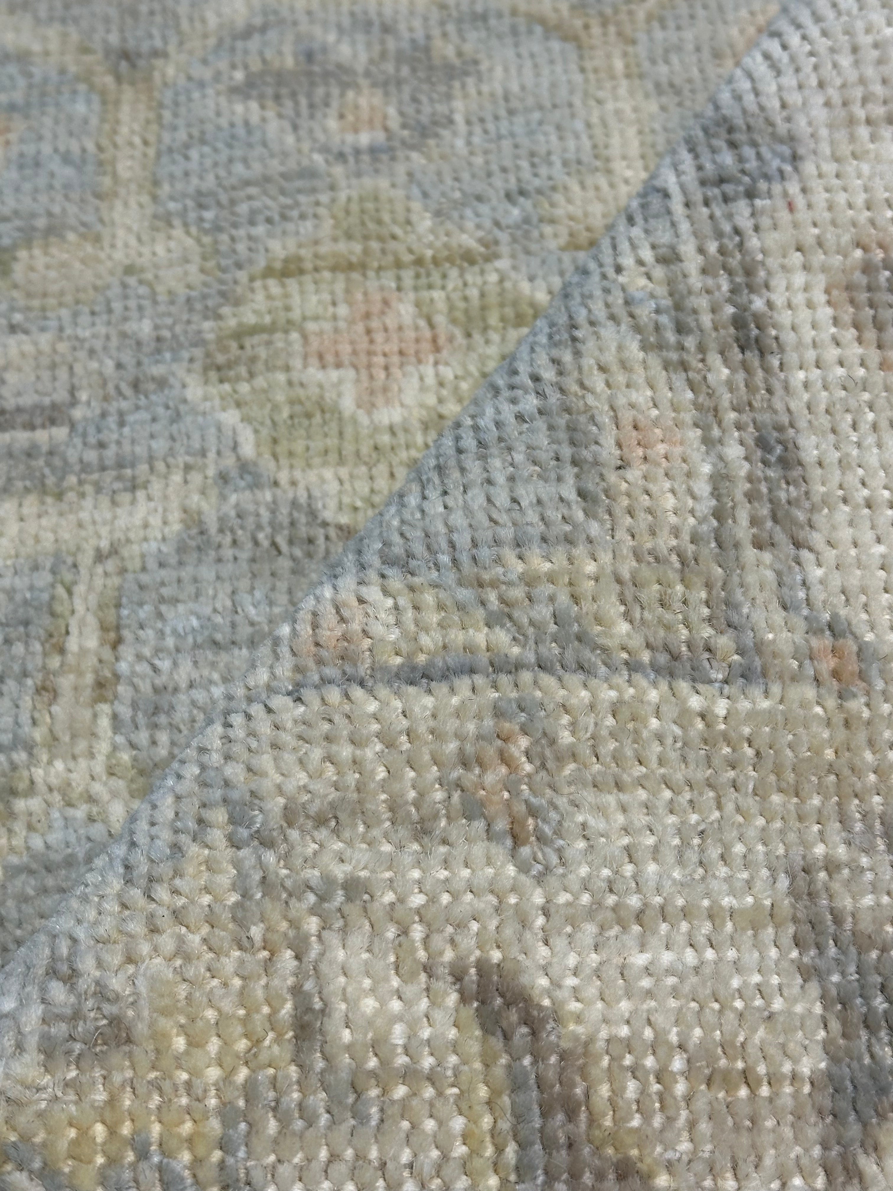 Martina Brown 2.8x9.10 Afghani Whitewashed Oushak Runner