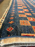 Milene Melendez 9.11x12 Blue Afghani Gabbeh Rug