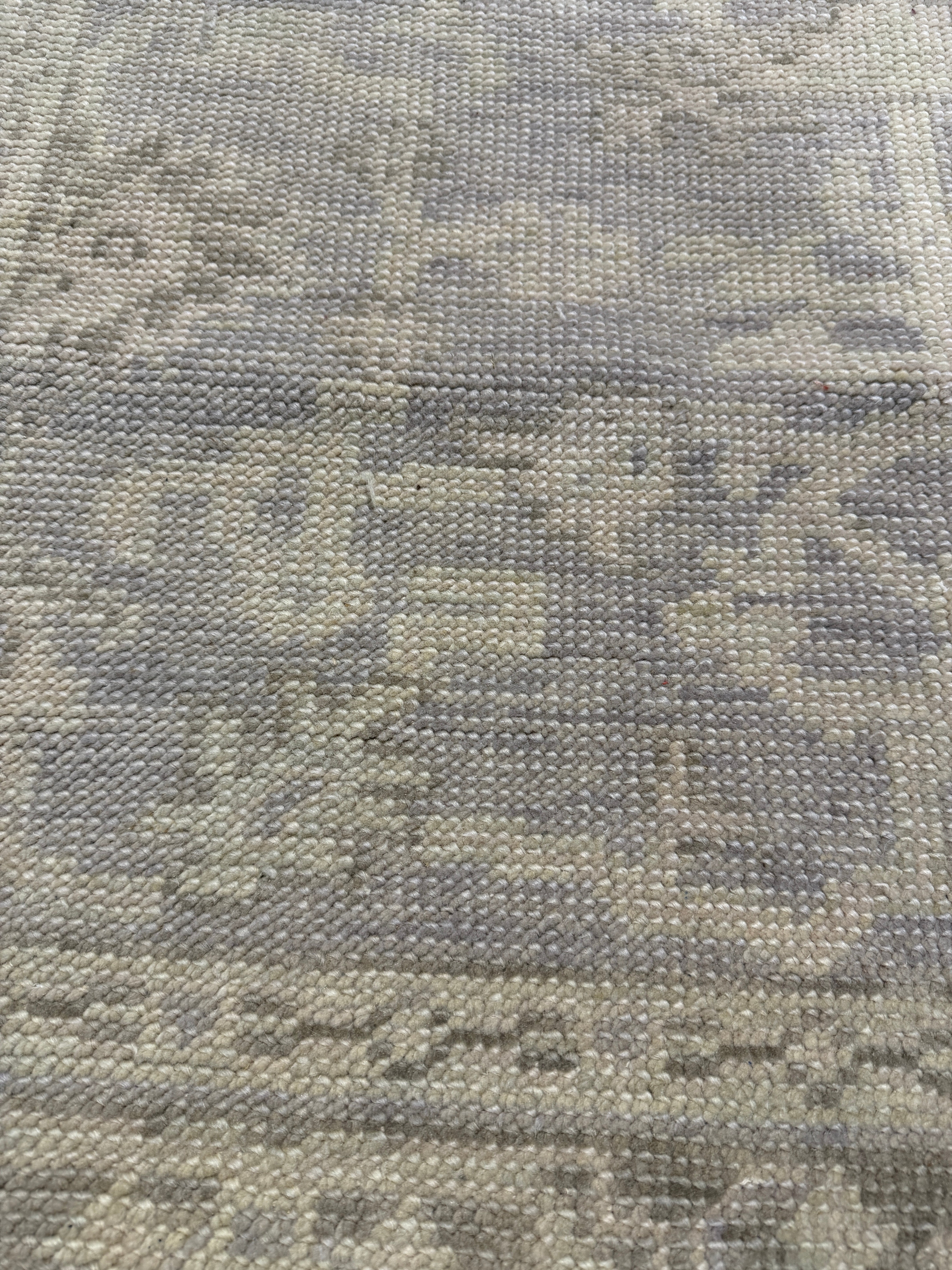 Racquel Chevremont 4x5.9 Hand-Knotted Oushak Silver and Grey