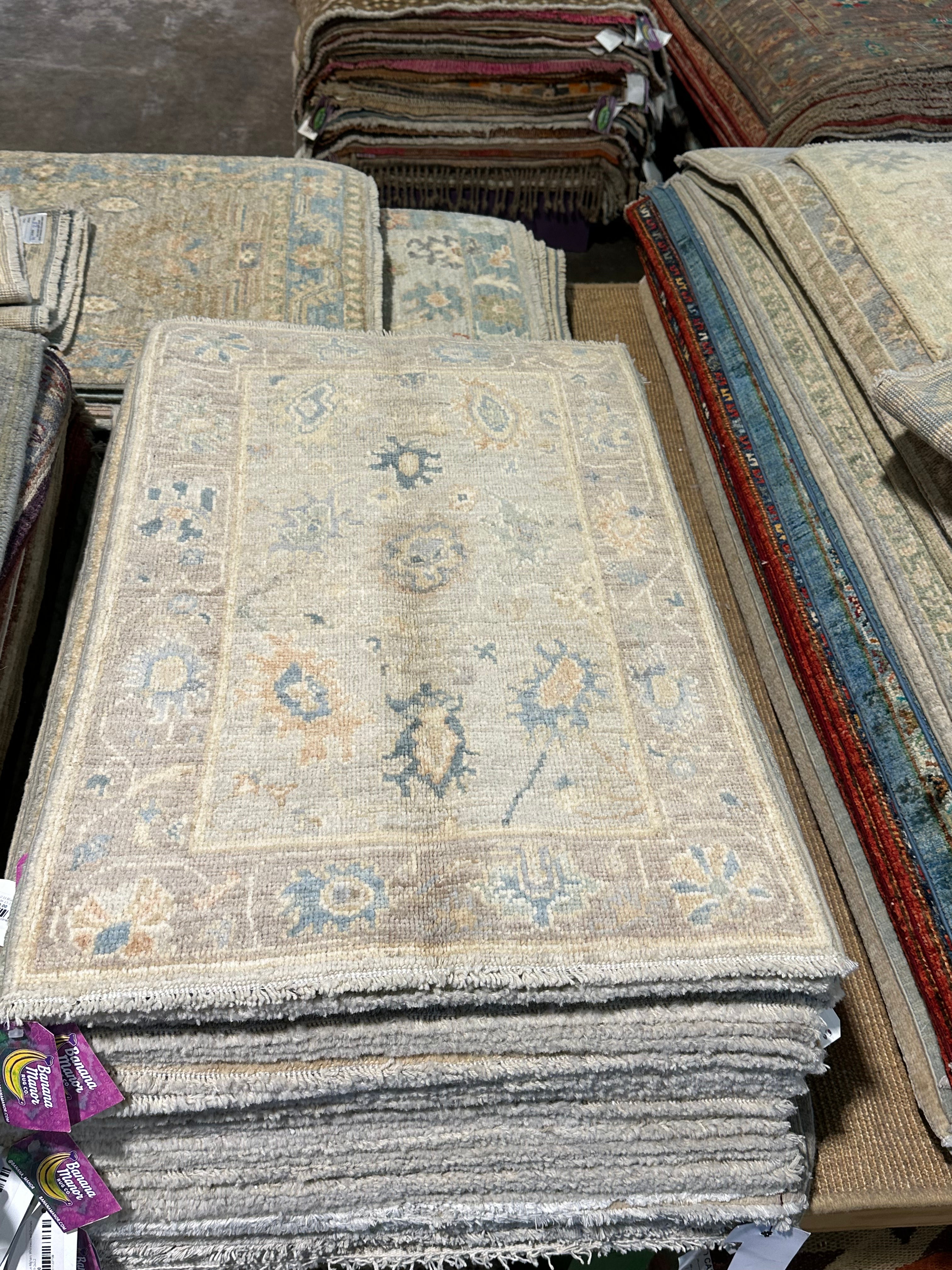 Eve Martin 2x3 Afghani Whitewashed Oushak