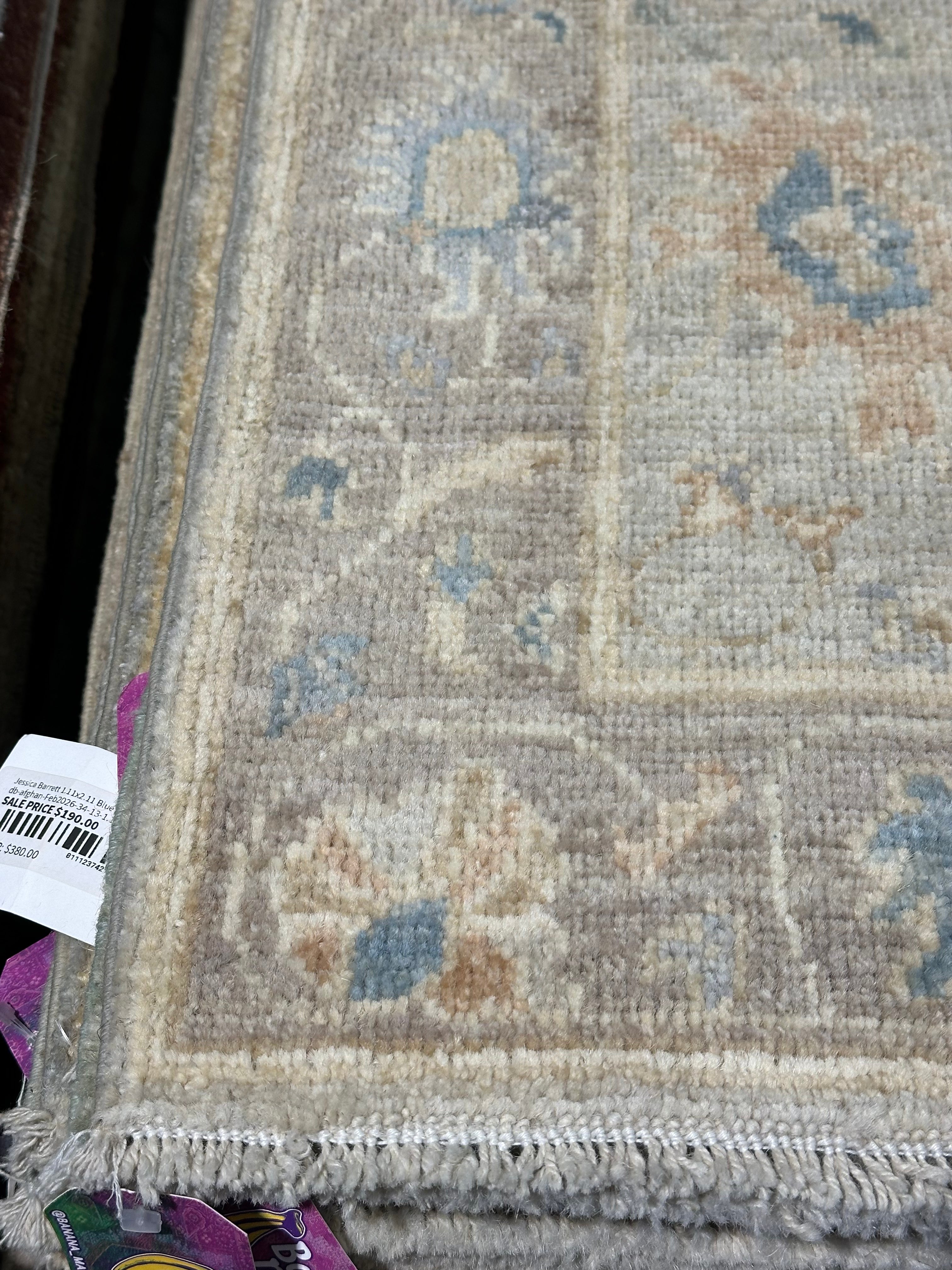 Eve Martin 2x3 Afghani Whitewashed Oushak