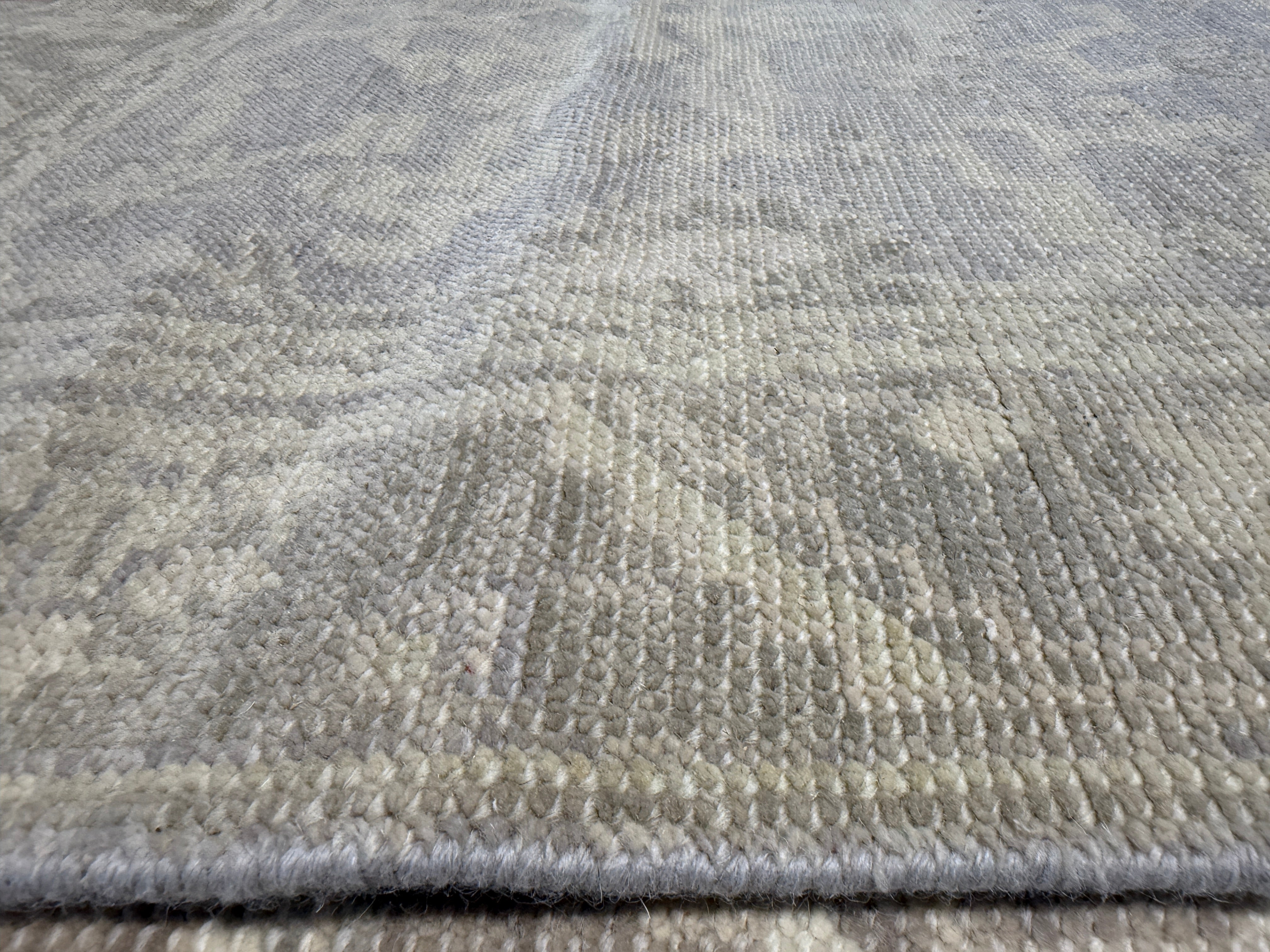 Racquel Chevremont 4x5.9 Hand-Knotted Oushak Silver and Grey