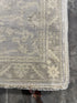 Racquel Chevremont 4x5.9 Hand-Knotted Oushak Silver and Grey