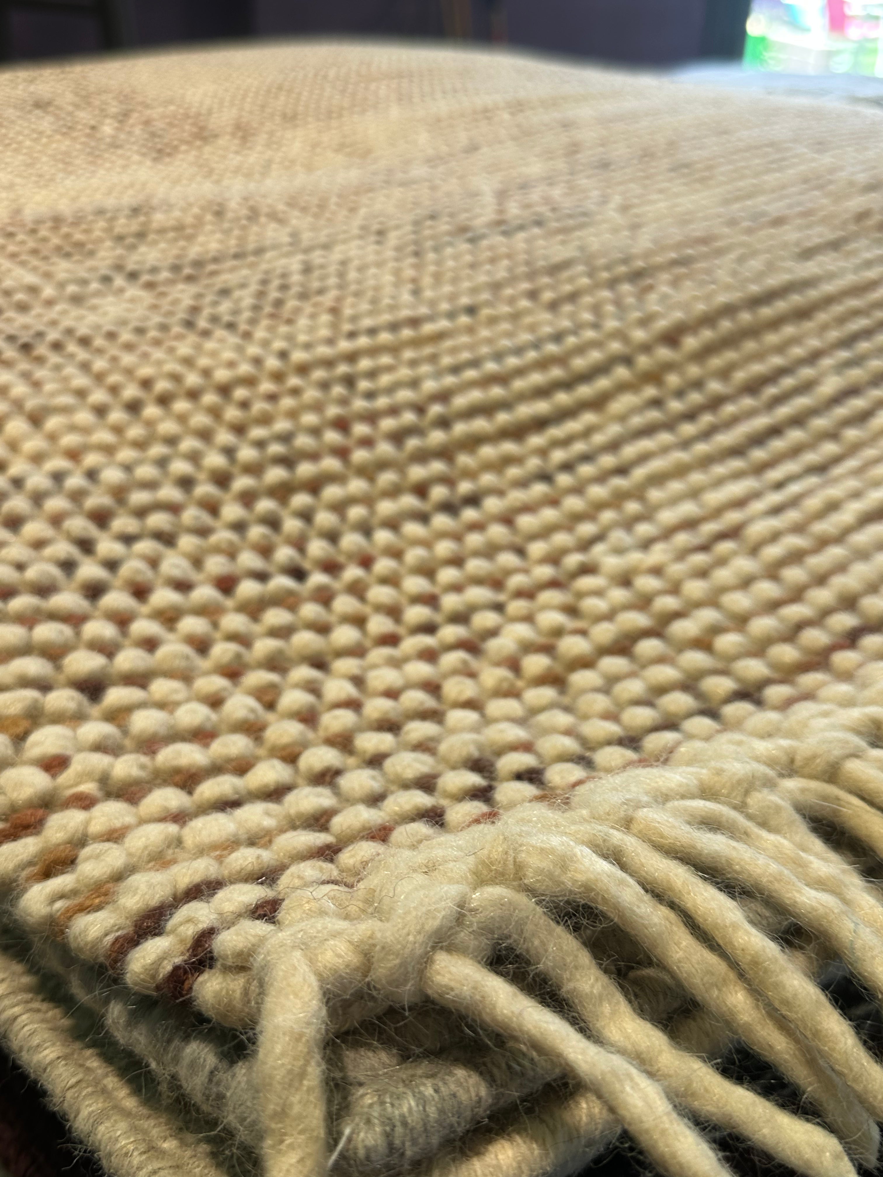 Ray Simpson 4.6x6.9 Multi-Colored Handwoven Durrie Rug