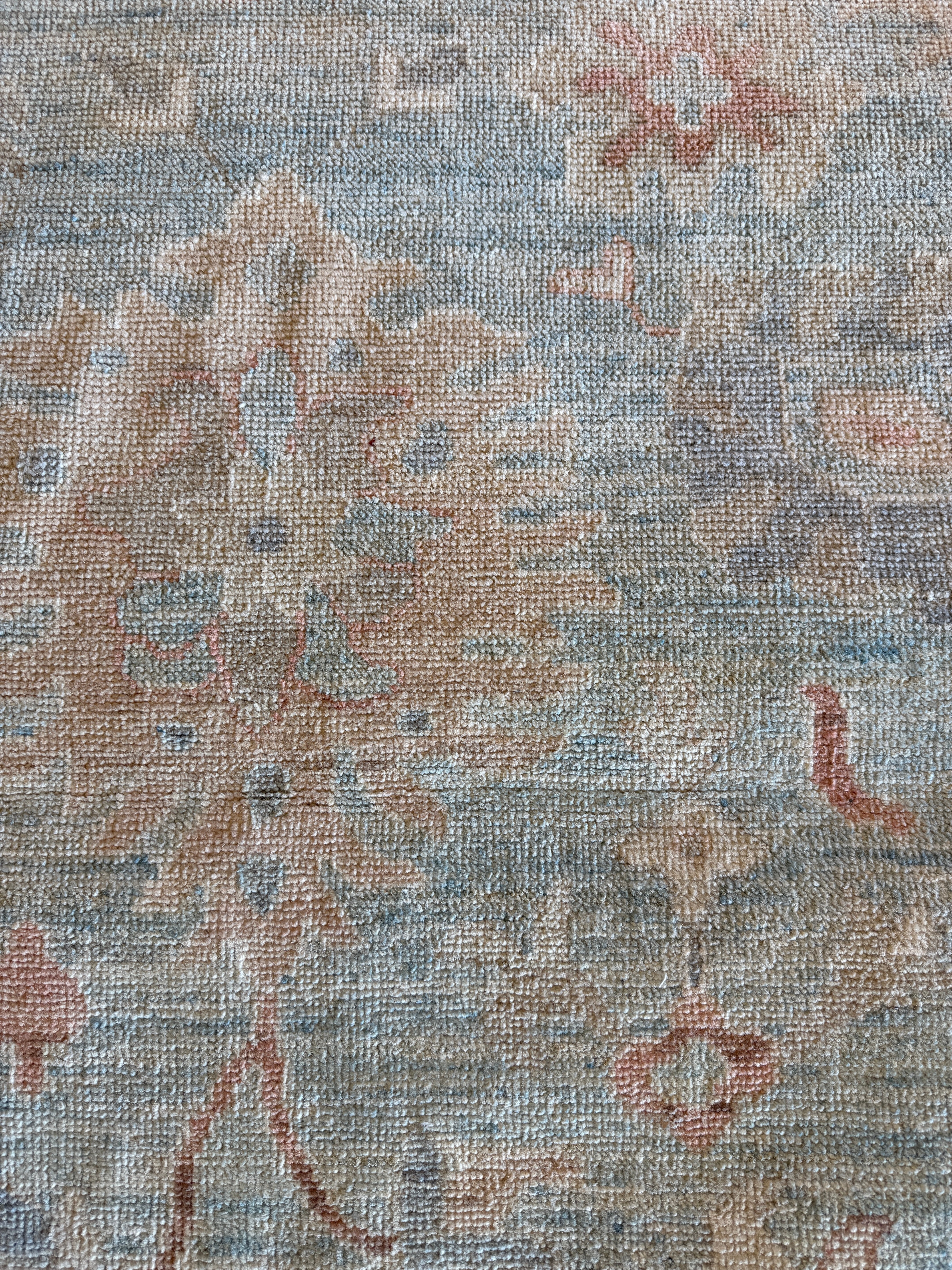 Clara Stack 9.2x12 Blue Afghani Whitewashed Oushak