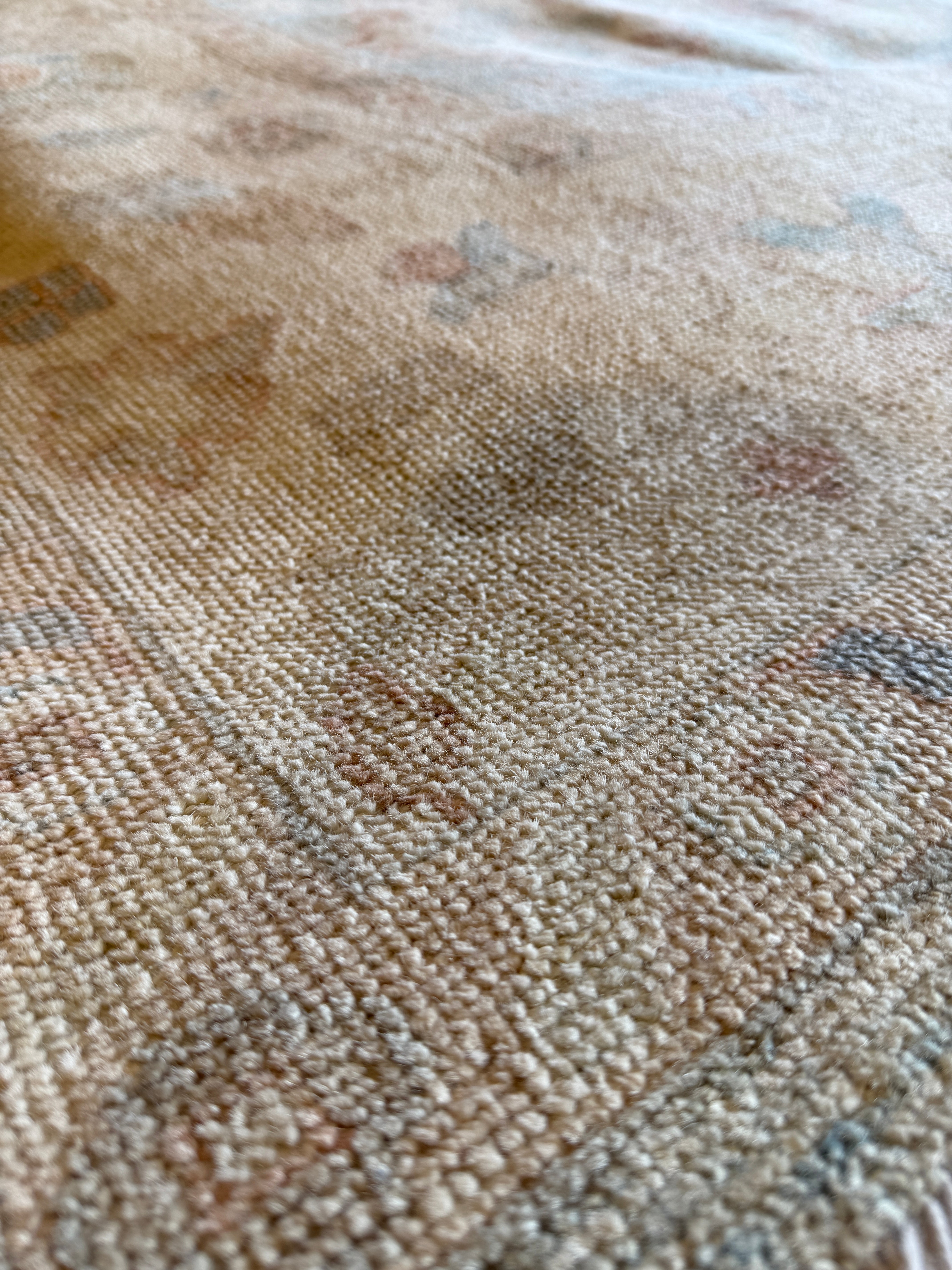 Clara Stack 9.2x12 Blue Afghani Whitewashed Oushak