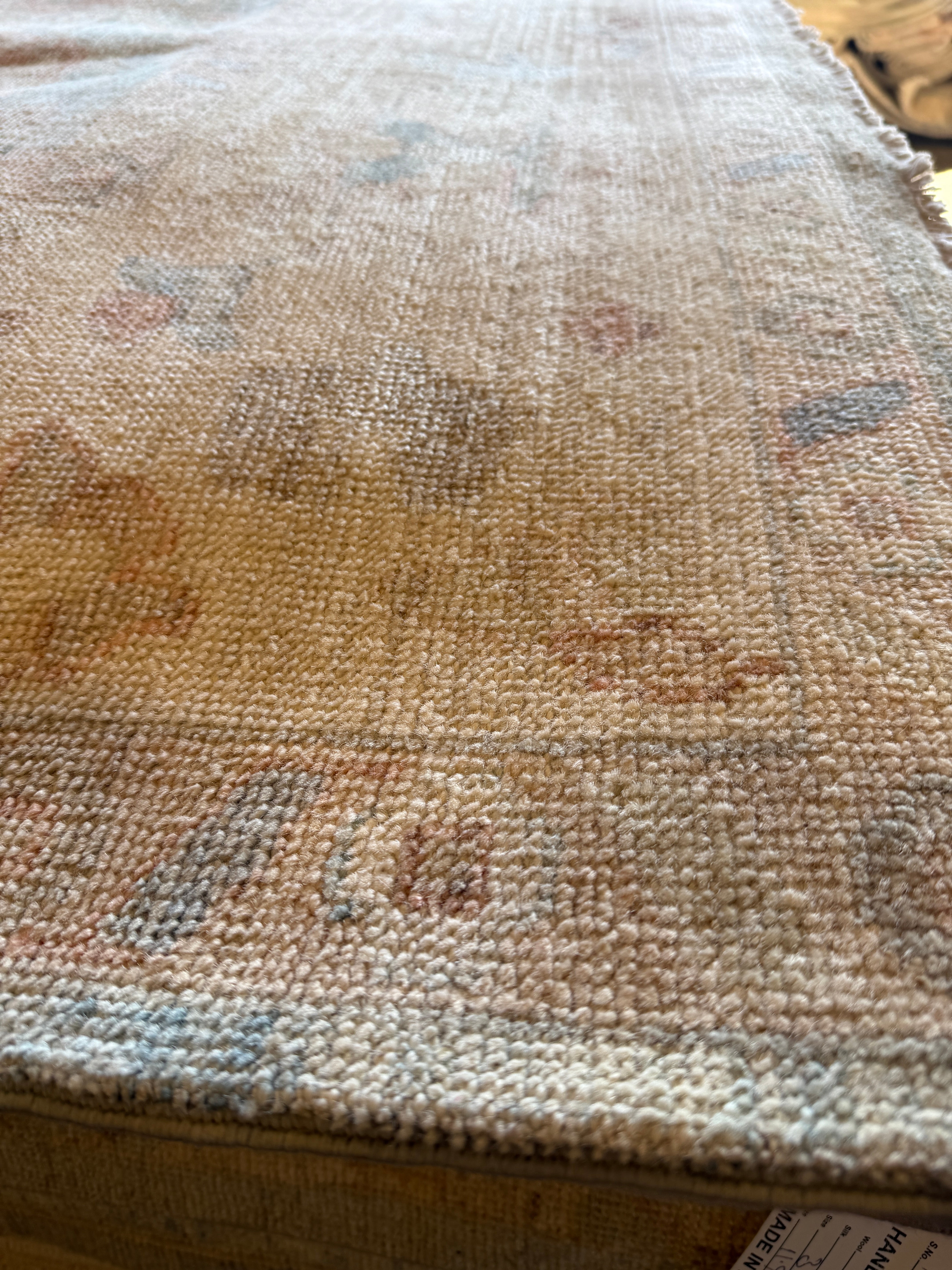 Clara Stack 9.2x12 Blue Afghani Whitewashed Oushak