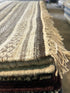 Flash Thompson 5.6x7.6 Handwoven Ivory and Brown Striped Durrie Rug CLEARANCE