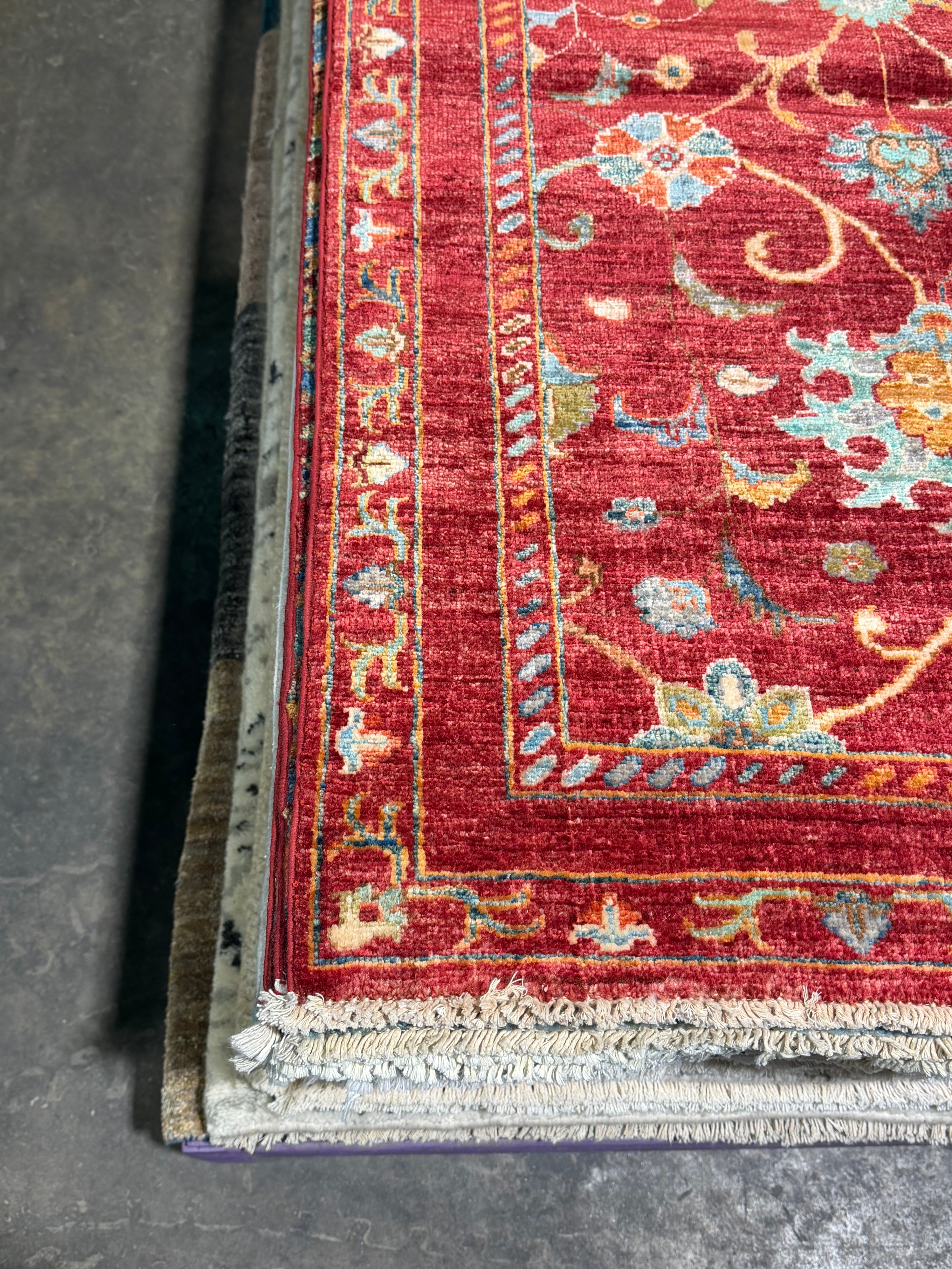 Jamie Tisdale 2.9x8.3 Red Afghani Sultani Runner