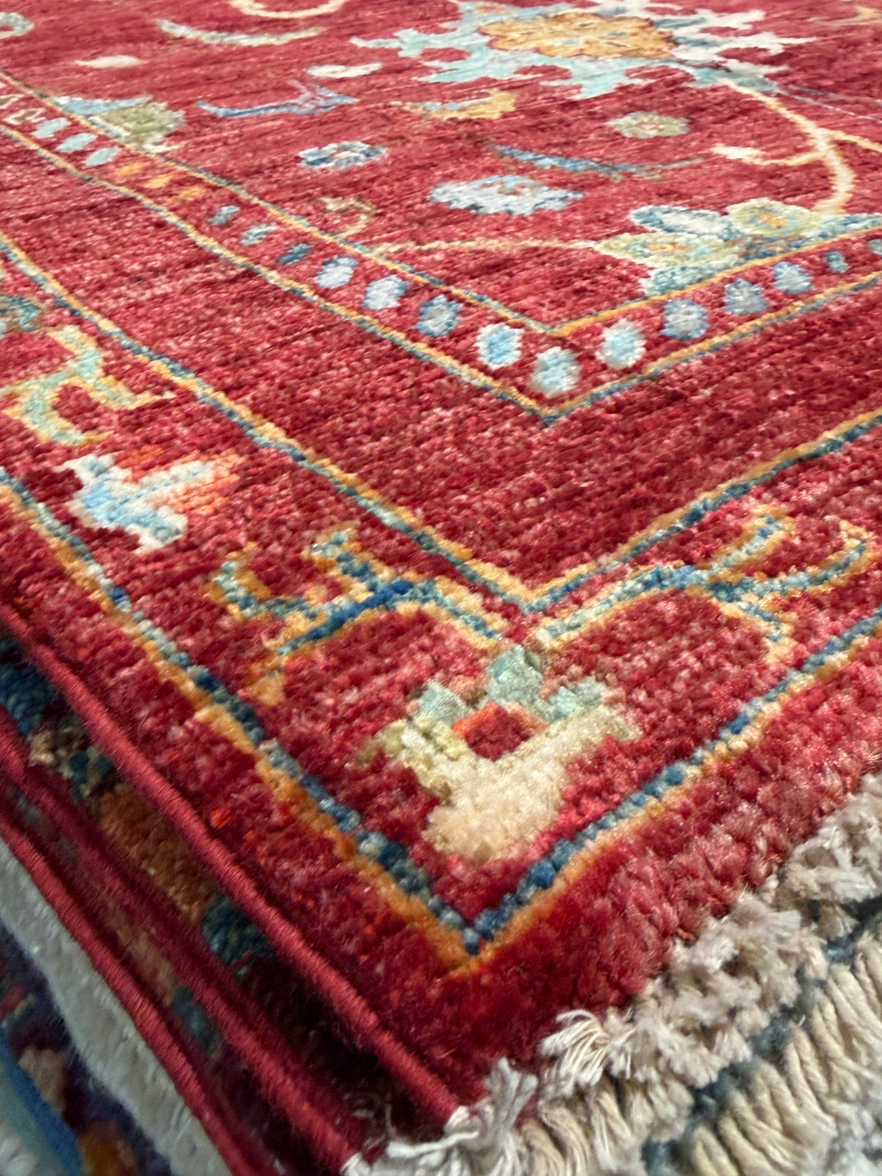 Jamie Tisdale 2.9x8.3 Red Afghani Sultani Runner