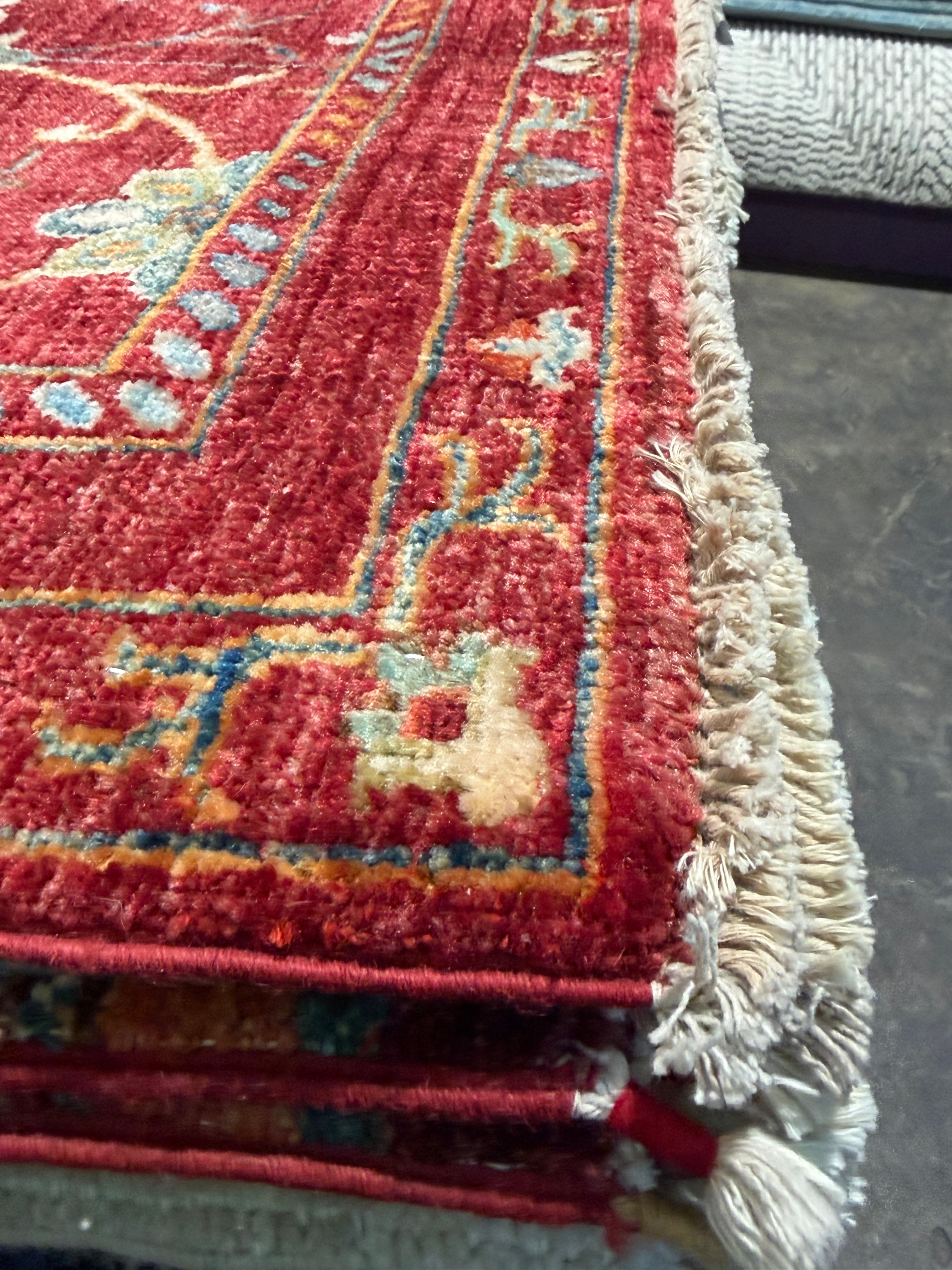 Jamie Tisdale 2.9x8.3 Red Afghani Sultani Runner