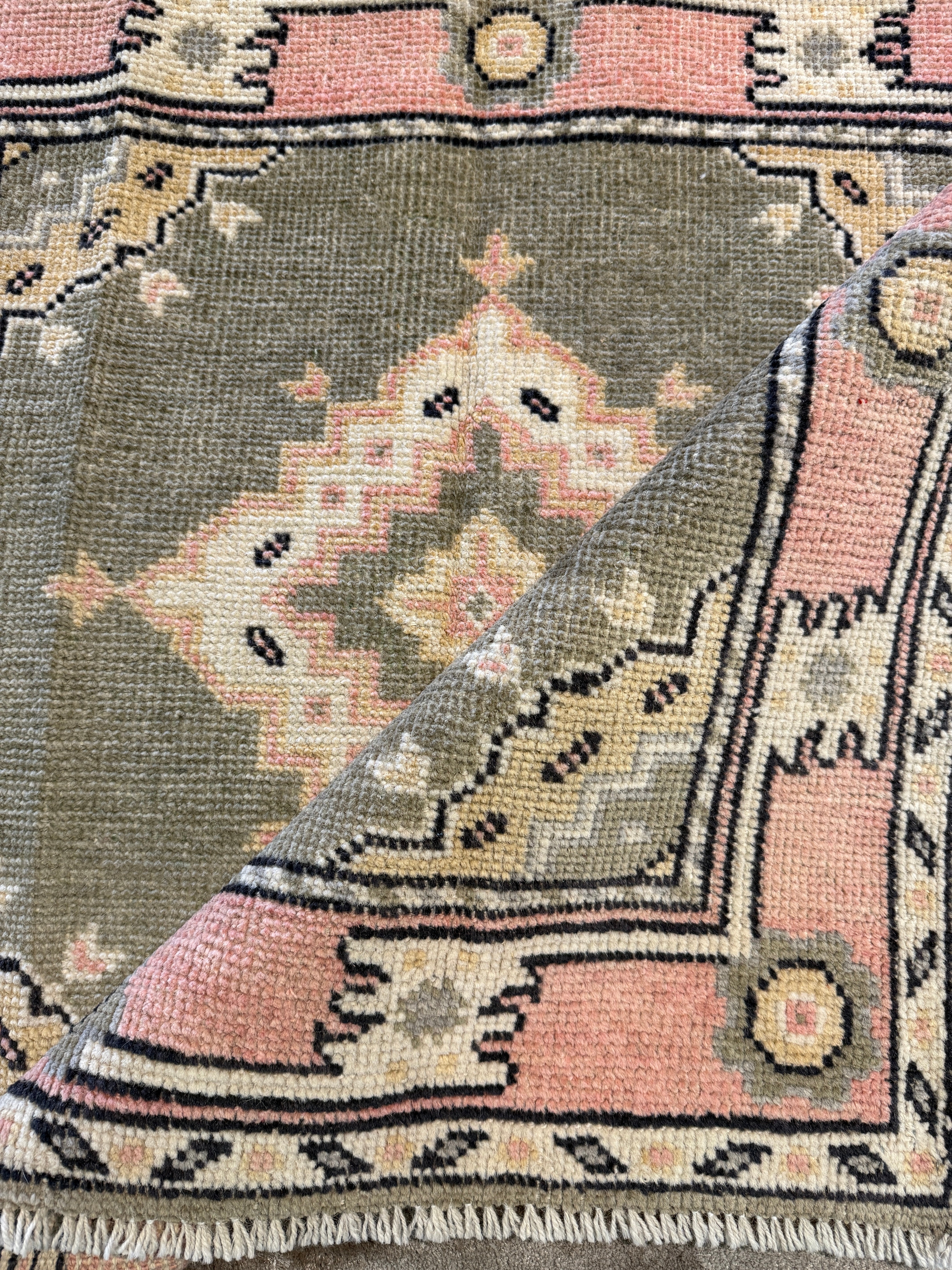 Courtney “CoCo” Watson 3x3 Pink Afghani Oushak