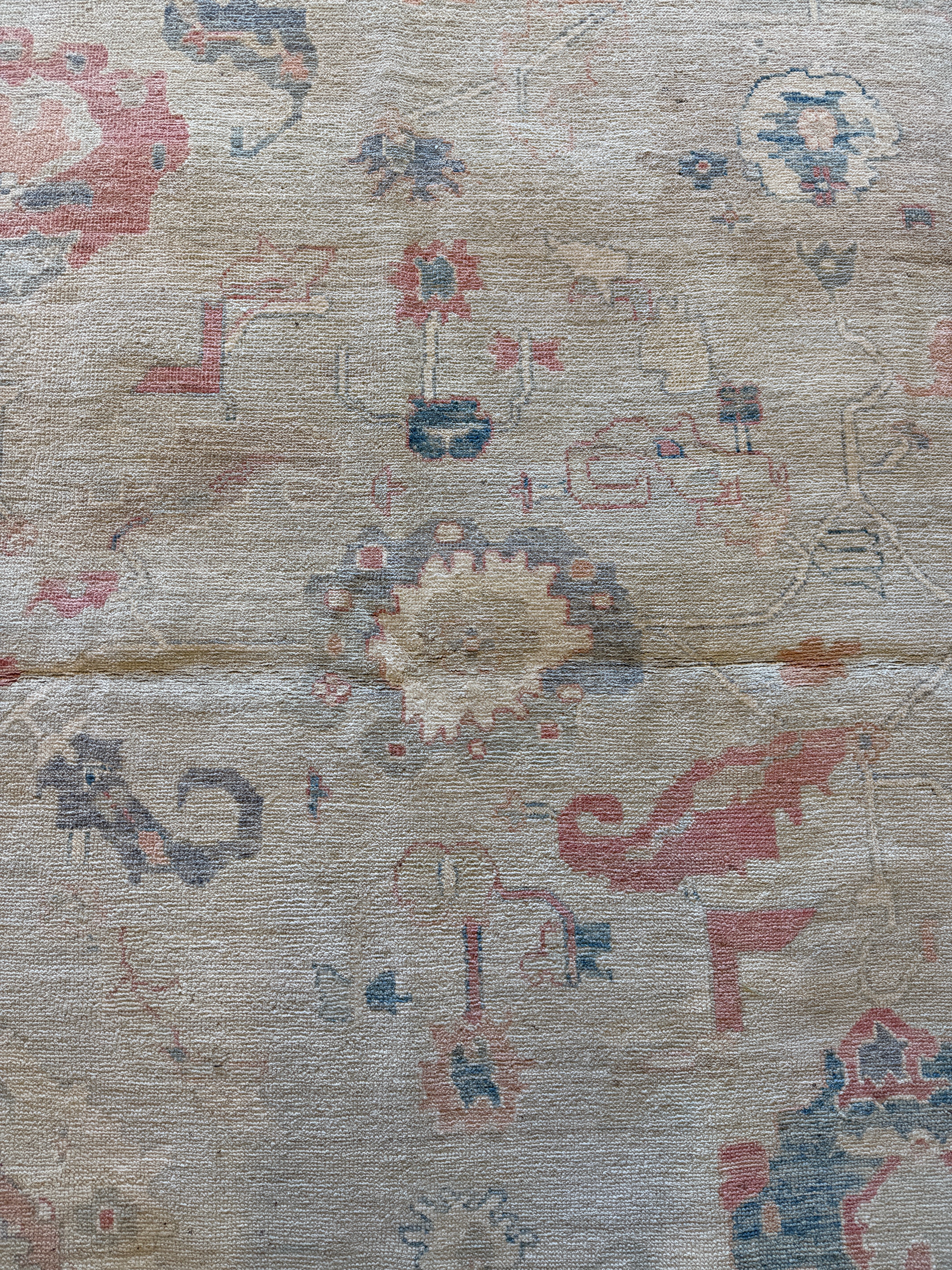 Jacklyn Francis 8.1x9.10 Multi Color Afghani Whitewashed Oushak