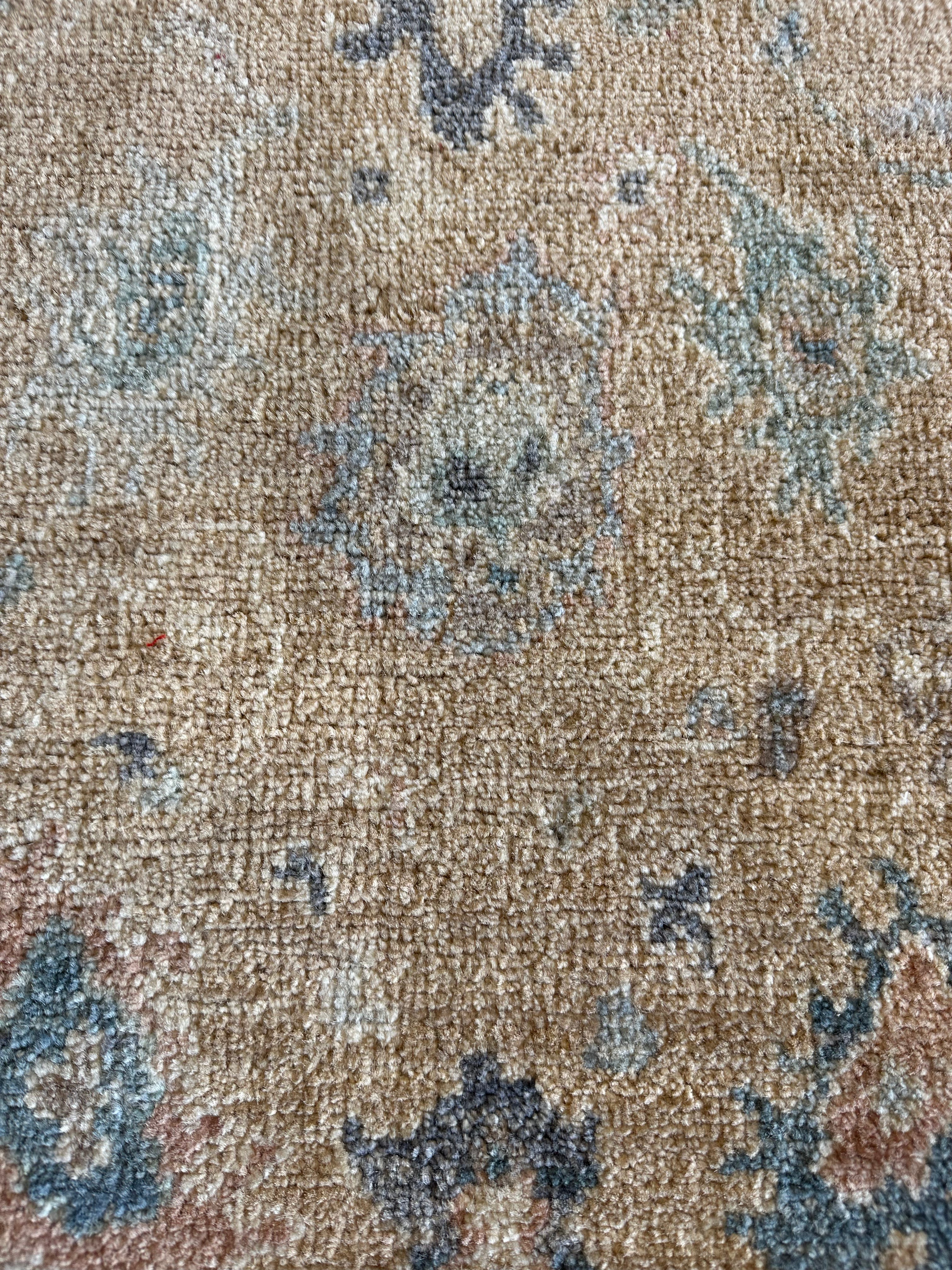 Dawn Olivieri 2x3 Blue Afghani Whitewashed Oushak