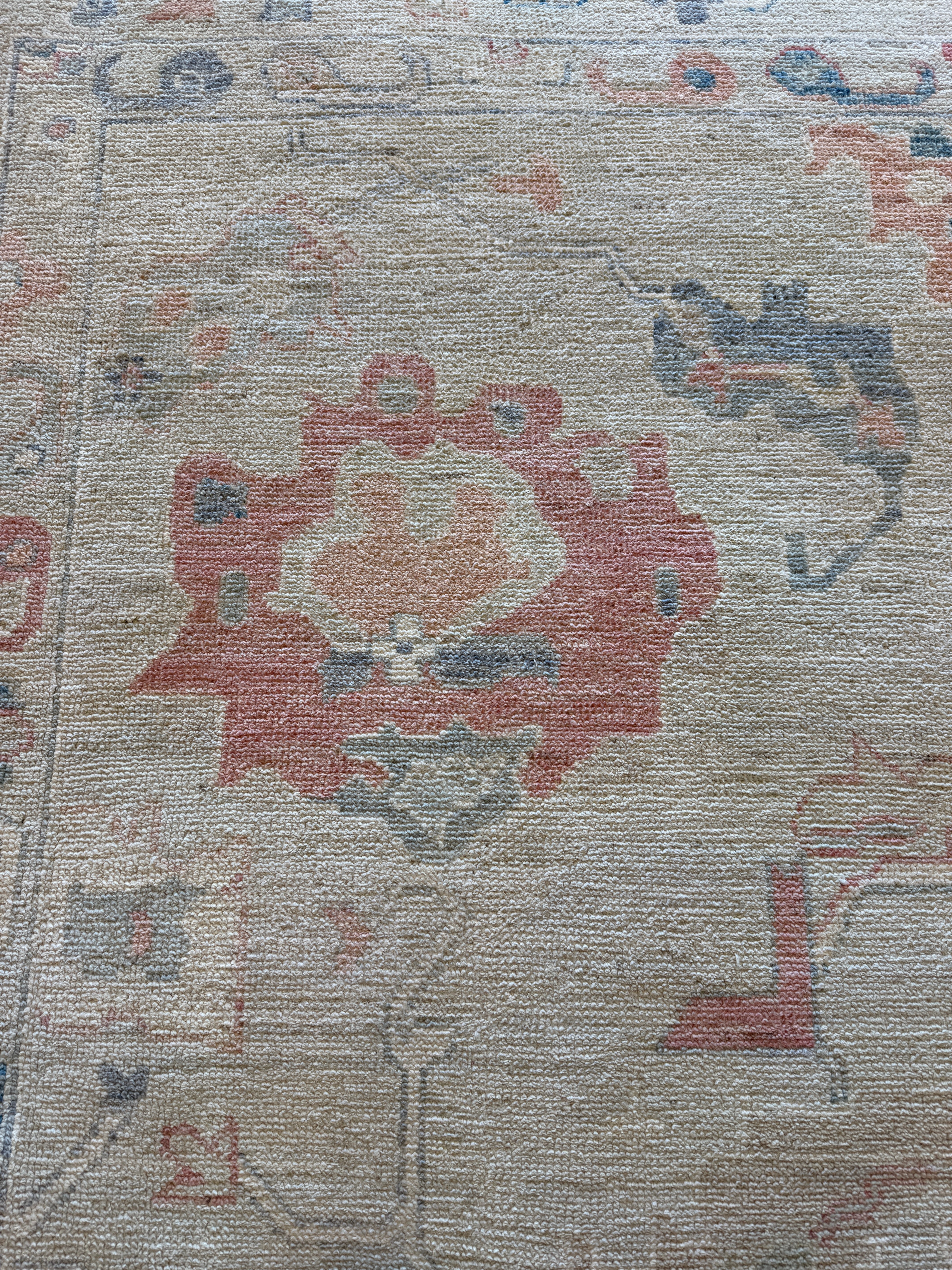 Jacklyn Francis 8.1x9.10 Multi Color Afghani Whitewashed Oushak