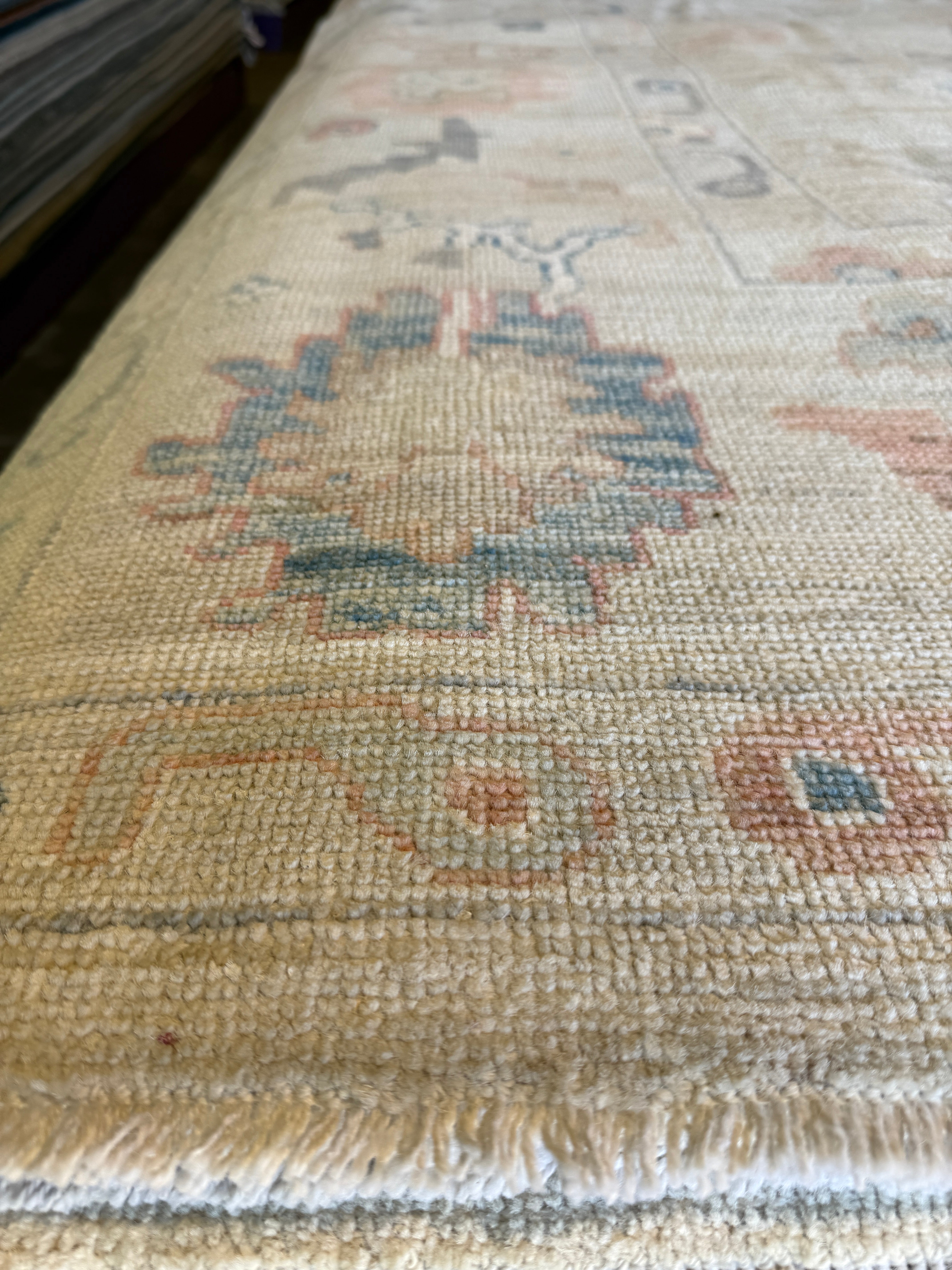 Jacklyn Francis 8.1x9.10 Multi Color Afghani Whitewashed Oushak