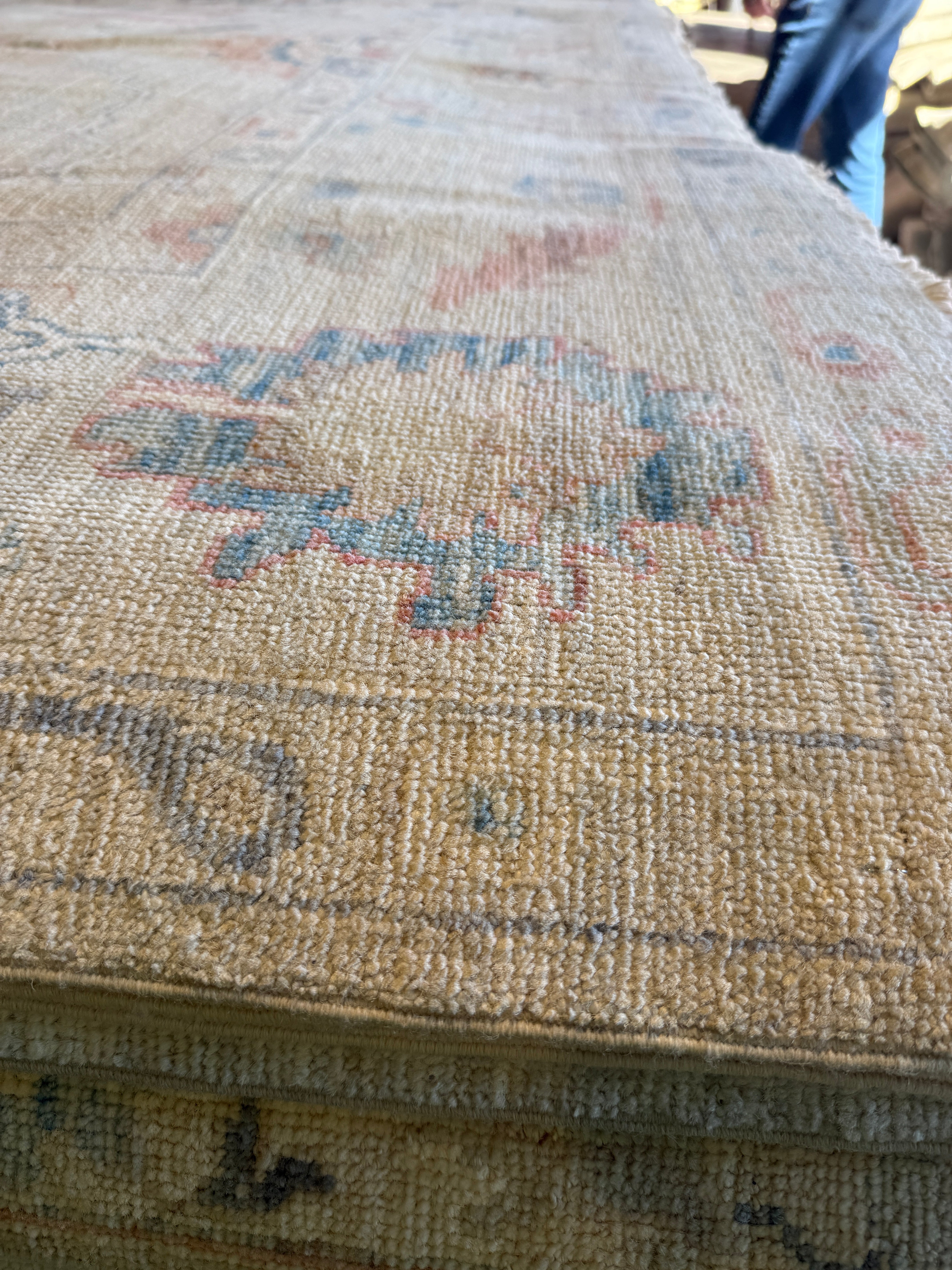 Jacklyn Francis 8.1x9.10 Multi Color Afghani Whitewashed Oushak