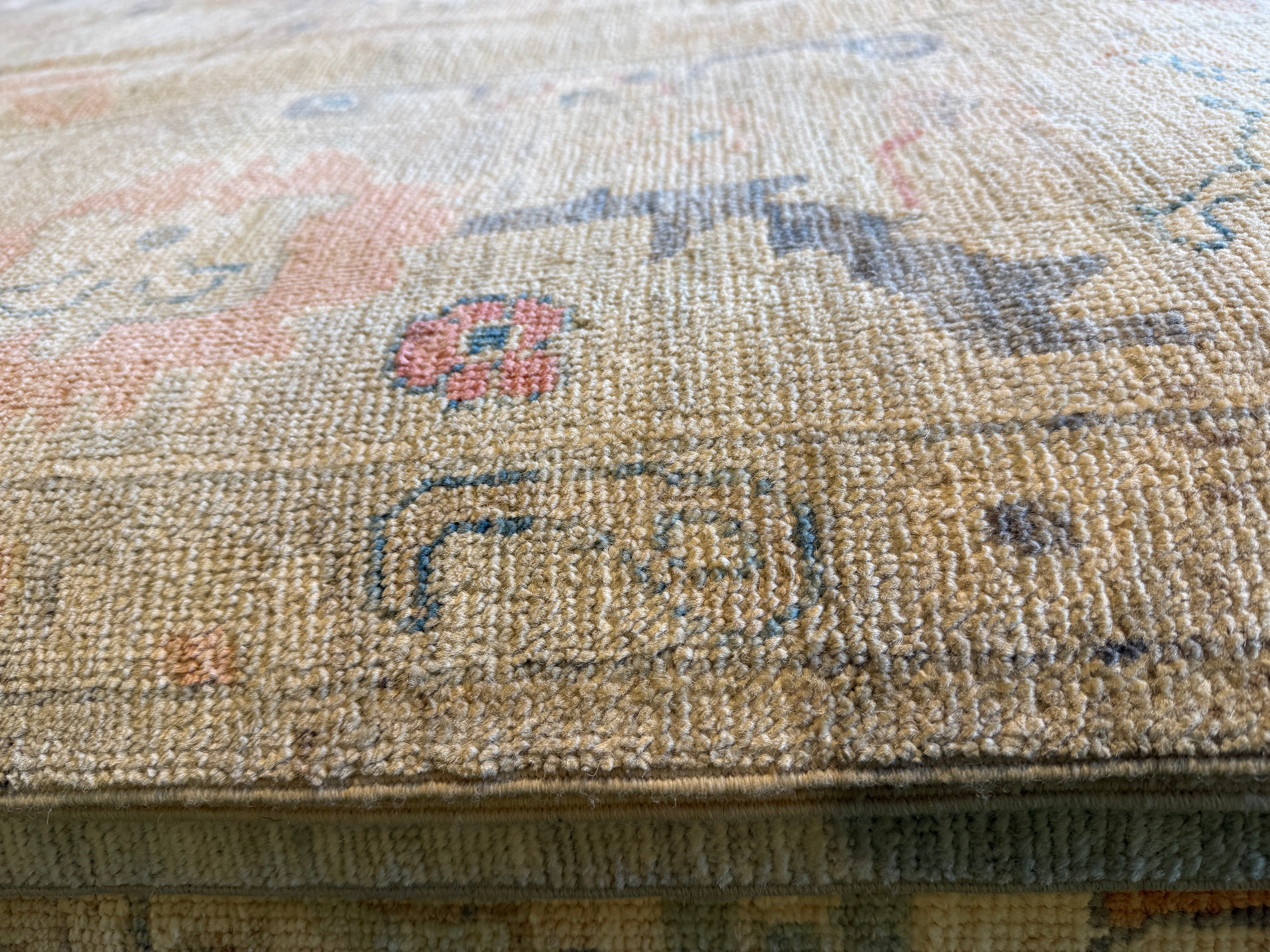 Jacklyn Francis 8.1x9.10 Multi Color Afghani Whitewashed Oushak