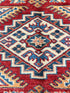 Rachel Hopkins 2.6x9.7 Red Afghani Kazak Rug